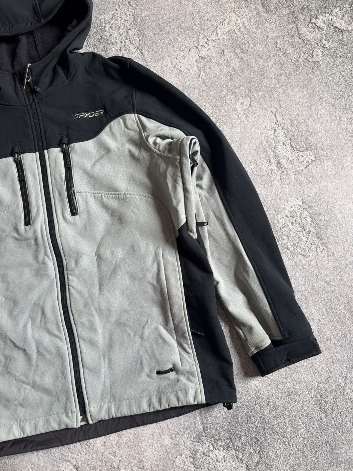 Spyder Spyder L outdoor Softshell jacket hooded zip gorpcore Size US L / EU 52-54 / 3 - 9 Thumbnail