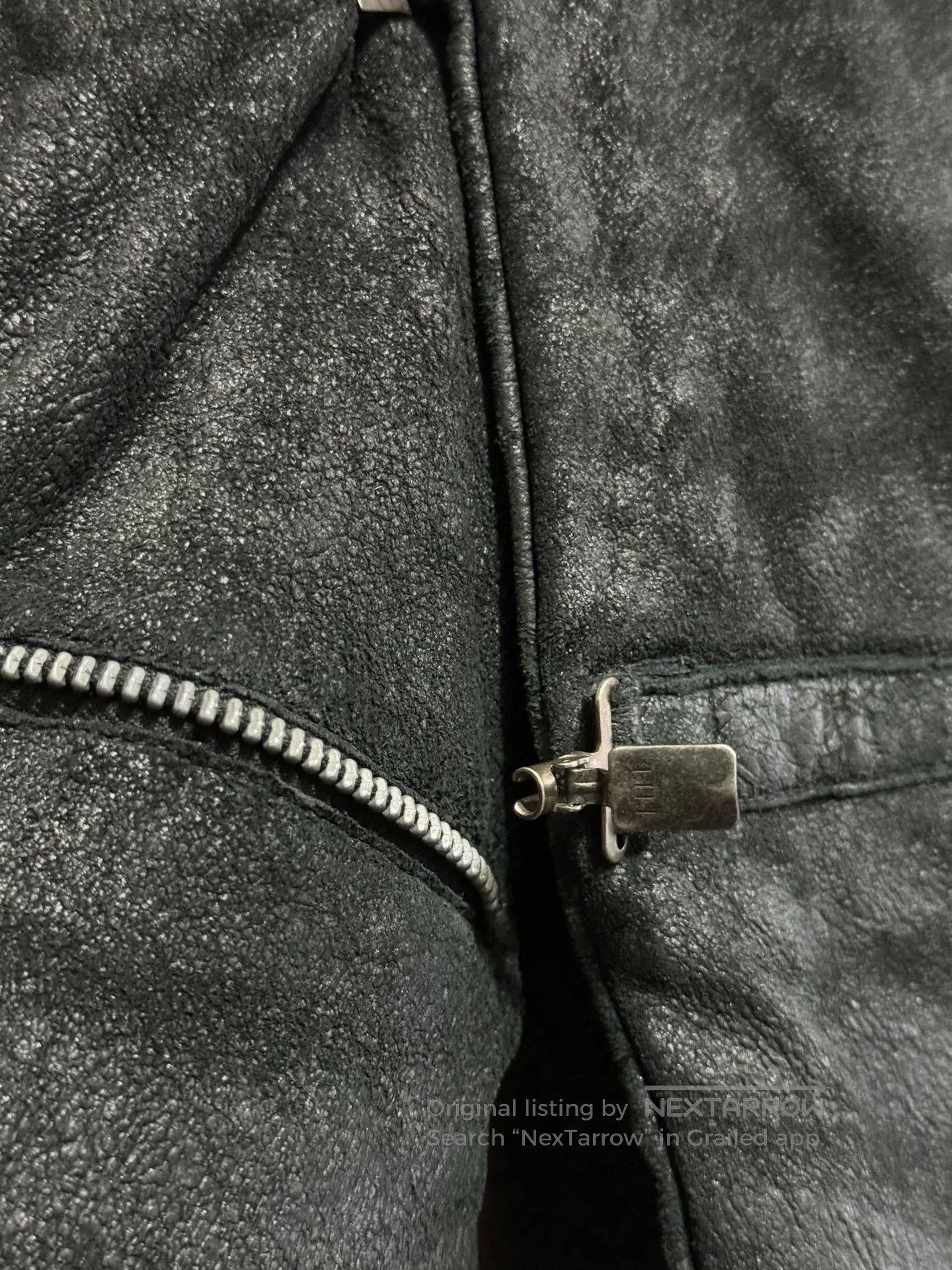 Lumen Et Umbra black leather high collar jacket. Size US L / EU 52-54 / 3 - 6 Thumbnail