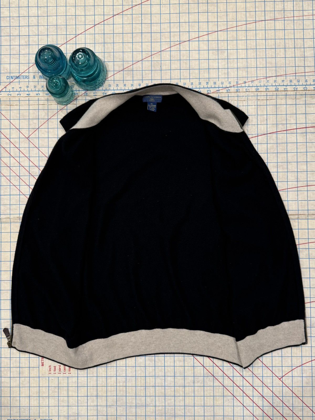 Joseph & Lyman Joseph & Lyman 100% Cashmere Full Zip Sweater Vest Mens XL Size US XL / EU 56 / 4 - 6 Thumbnail