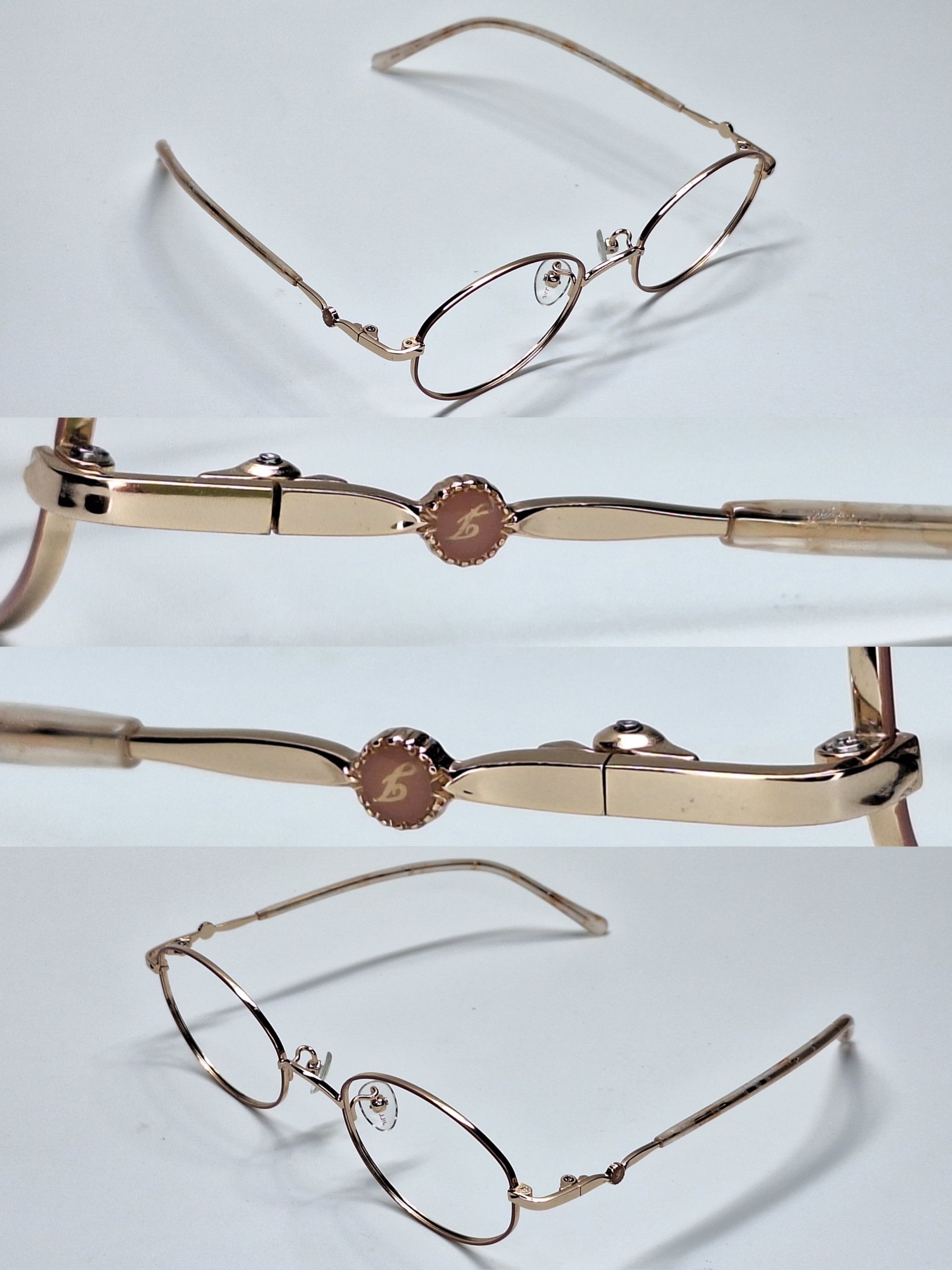 Jil Stuart Jill Stuart 05-0232 2022 Collection Titanium Eyeglass Frame Size ONE SIZE - 7 Thumbnail