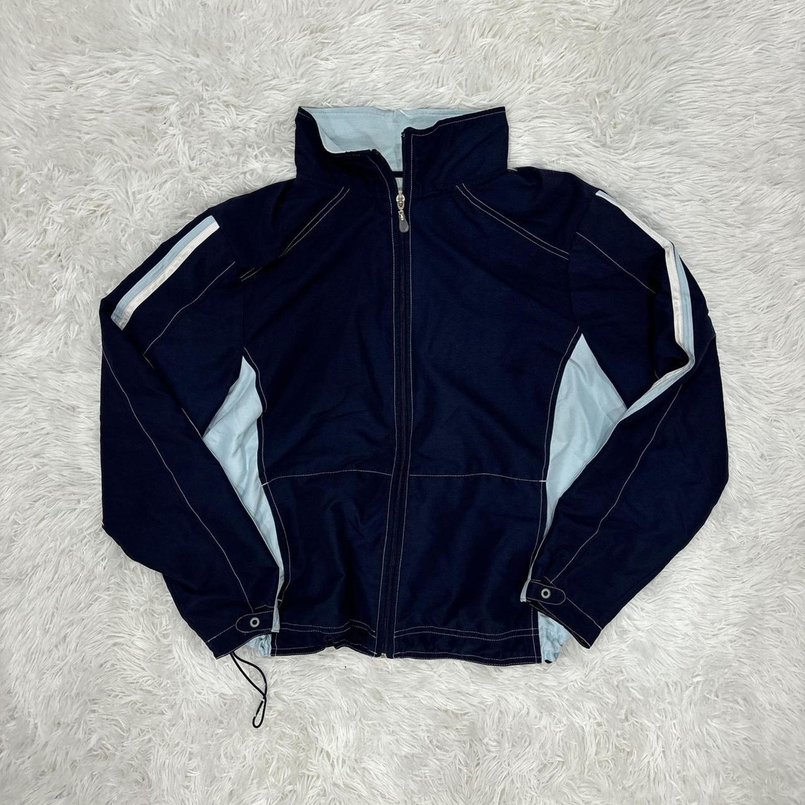 Other Vintage navy / multi blue lightweight jacket Size L / US 10 / IT 46 - 1 Thumbnail