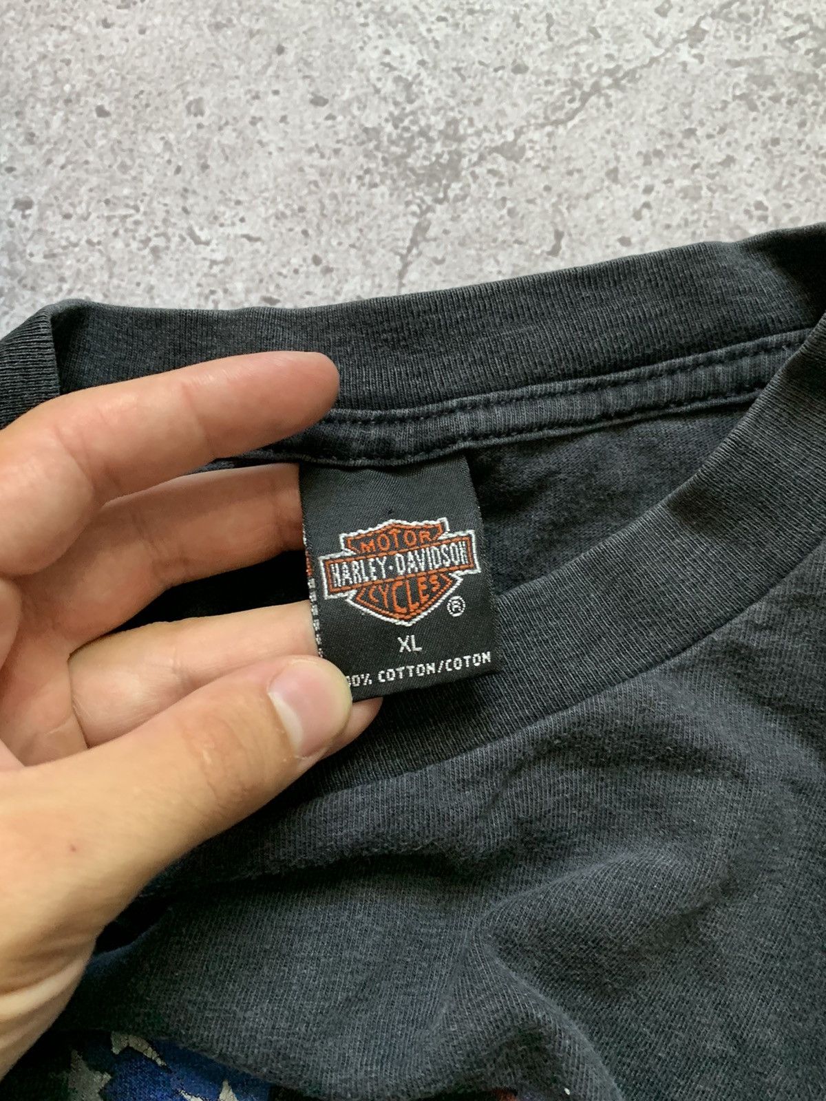 Harley Davidson × Vintage 1998 Vintage Harley Davidson Detroit Eagle T-Shirt Size US XL / EU 56 / 4 - 4 Thumbnail