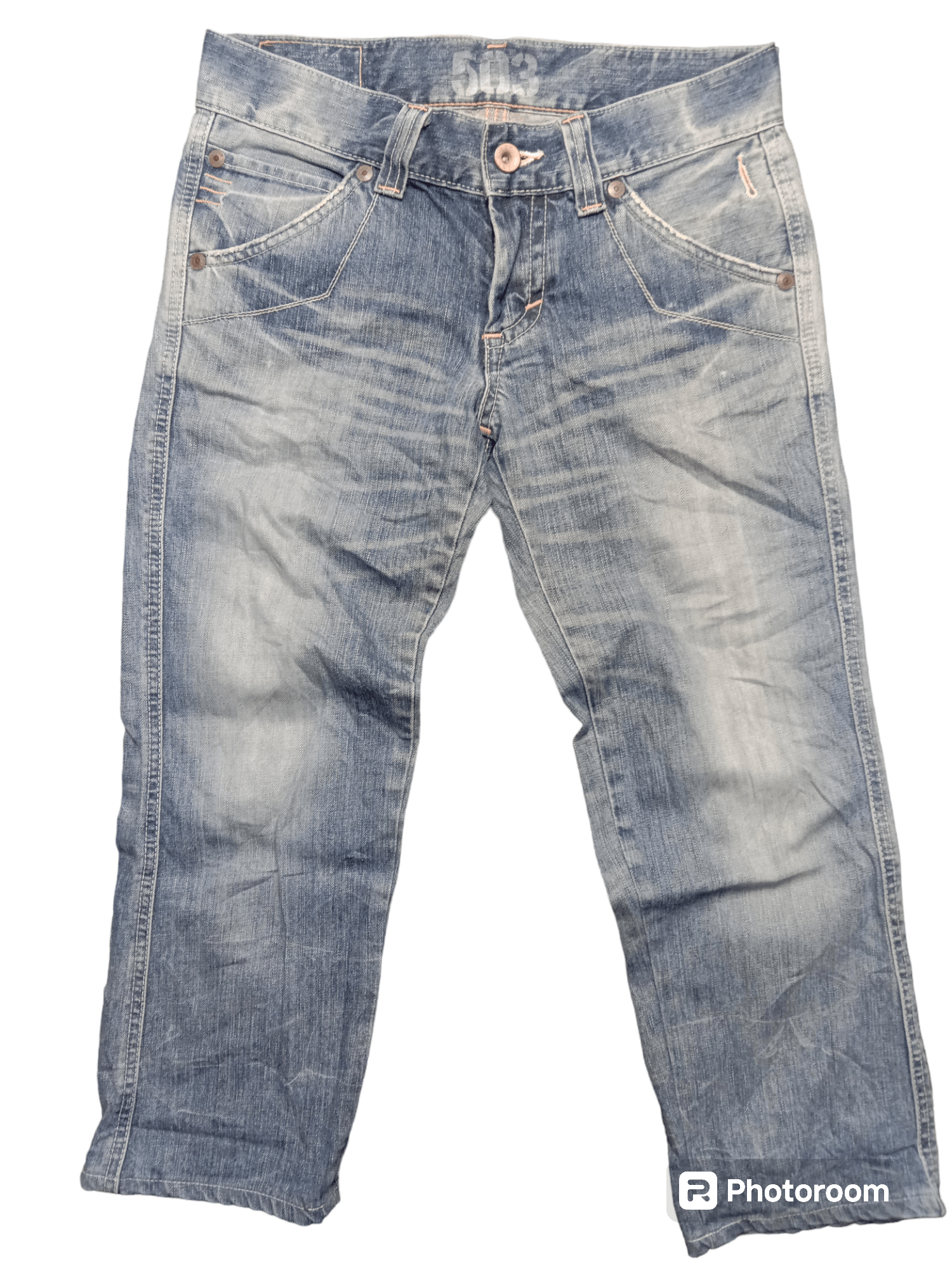 Edwin Buckle Back Low Rise Edwin Blue Trip 503 Size 30" / US 8 / IT 44 - 3 Thumbnail