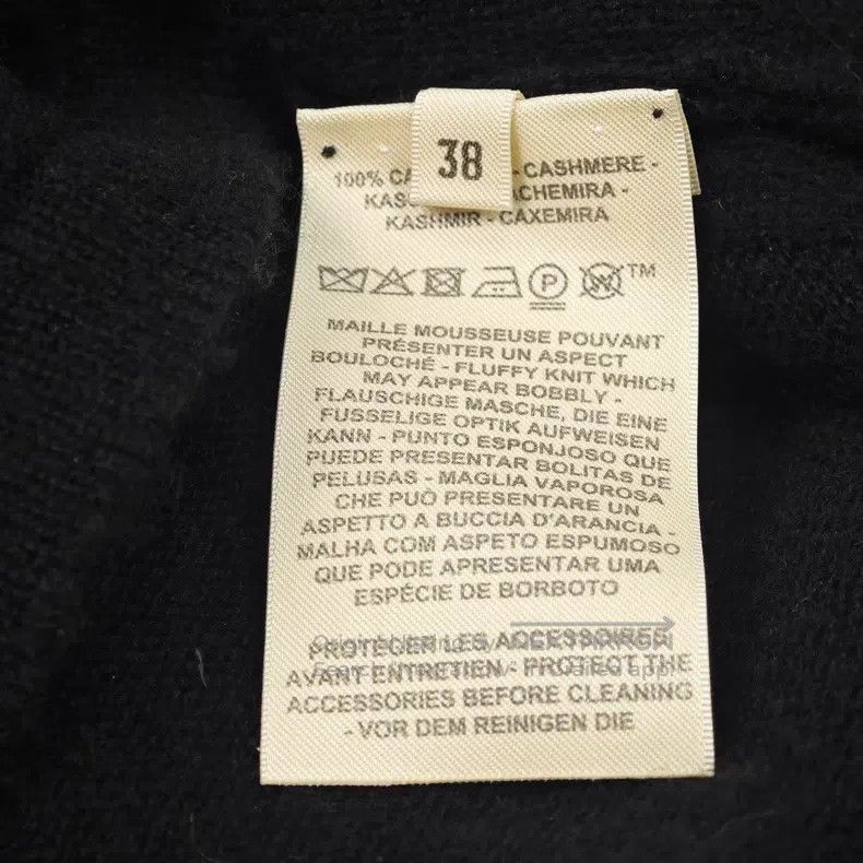 Hermes Hermes Black metallic small logo cashmere sweater Size XS / US 0-2 / IT 36-38 - 6 Thumbnail
