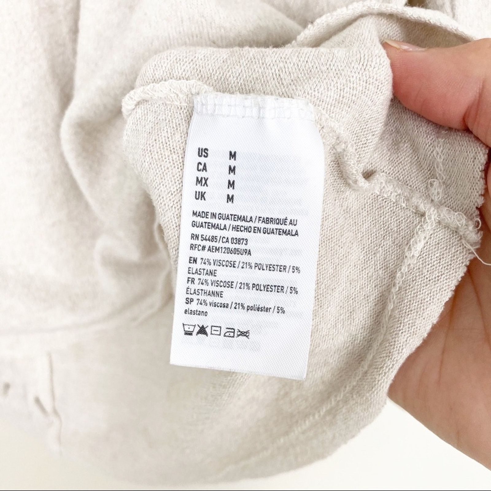 American Eagle Outfitters American Eagle Soft & Sexy Plush Cream Lace Back Sweater M Size M / US 6-8 / IT 42-44 - 3 Thumbnail