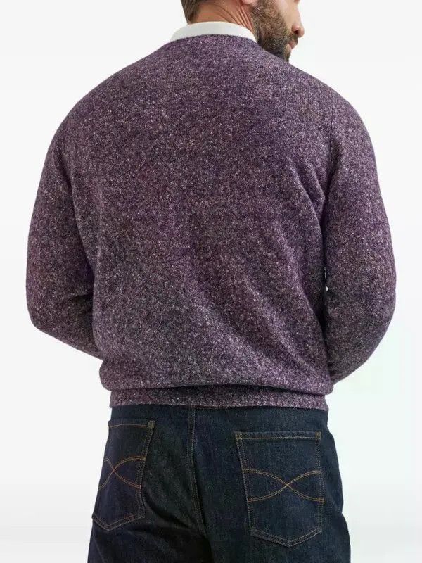 Brunello Cucinelli o1y0526 Crewneck Sweater in Purple Size US L / EU 52-54 / 3 - 4 Thumbnail