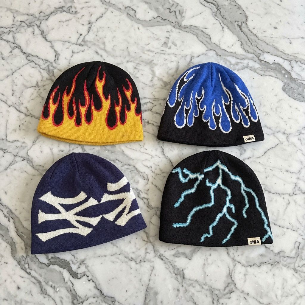 oMA STUDIOS oMA Studios Double NY Beanie-Navy Blue | Grailed