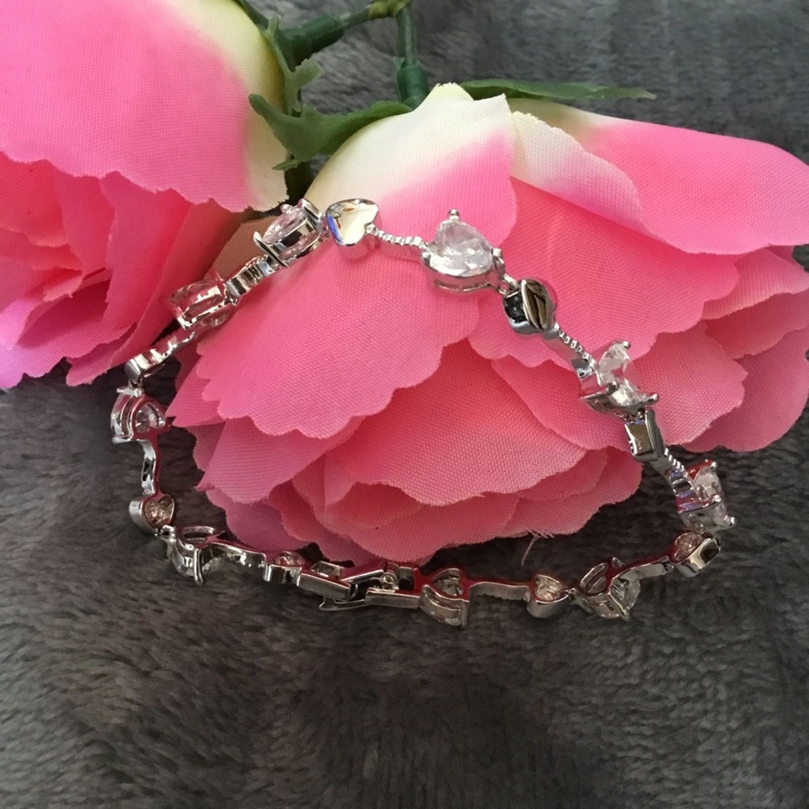 Other Silver Multi-Star and Heart Bracelet Size ONE SIZE - 1 Thumbnail