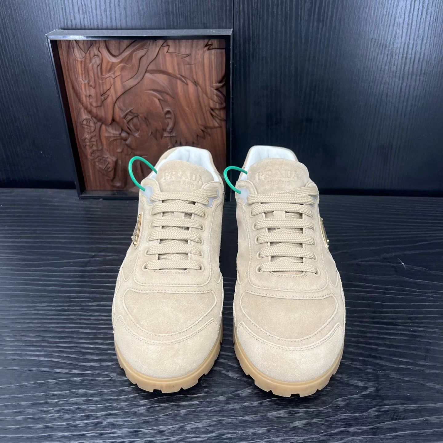 Prada PRADA Trail suede beige US7 Size US 8 / EU 41 - 7 Thumbnail