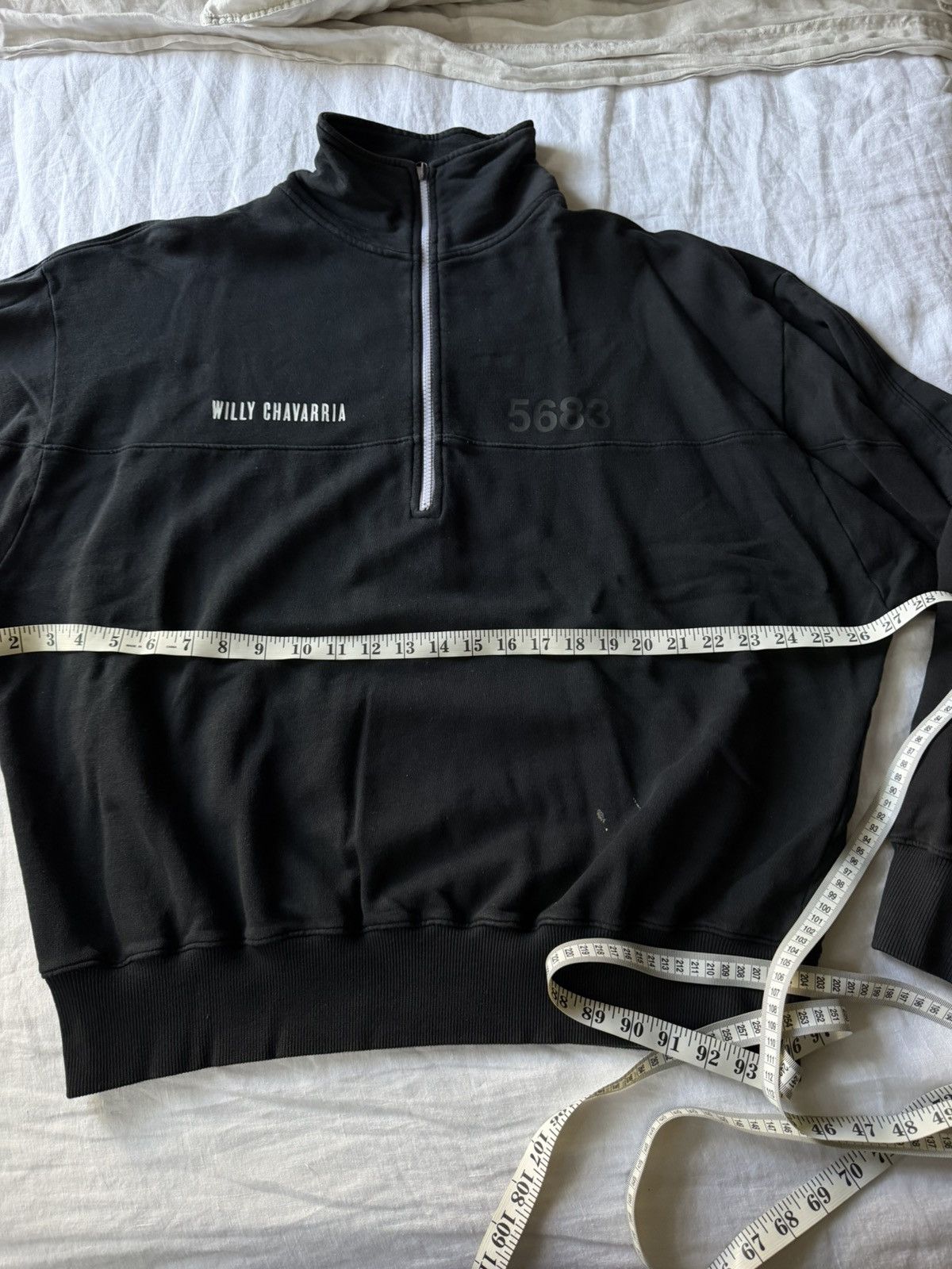 Willy Chavarria Mens Quarter Zip Sweater Size US M / EU 48-50 / 2 - 5 Thumbnail