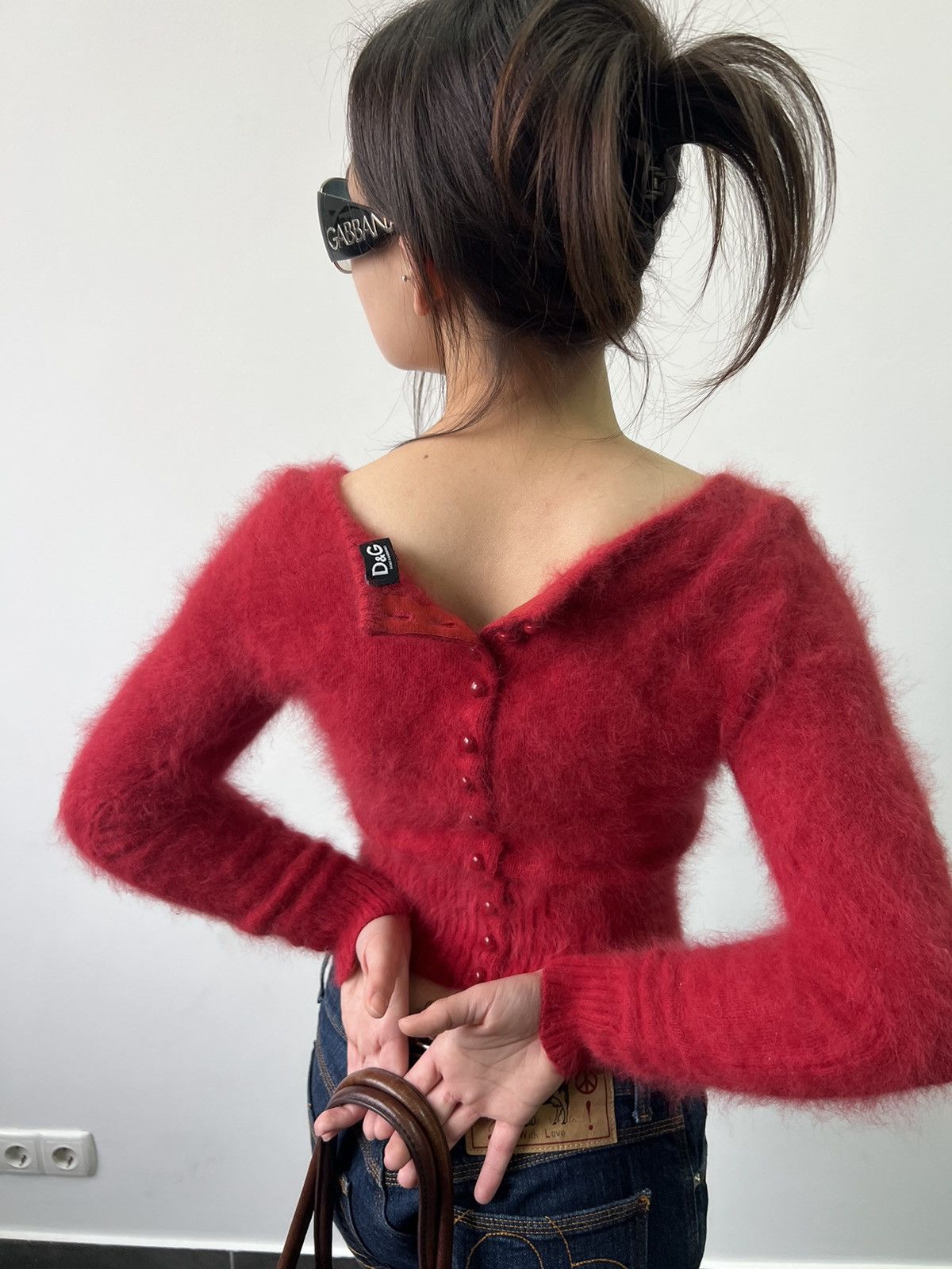 Dolce & Gabbana Vintage Dolce & Gabbana wool Cardigan angora Sweater Size S / US 4 / IT 40 - 3 Thumbnail