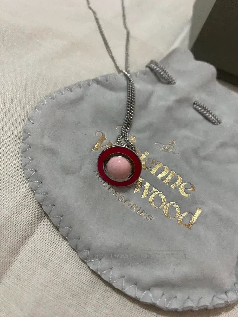 Vivienne Westwood Vivienne Westwood Pink Orb Enamel Necklace . Size ONE SIZE - 5 Thumbnail