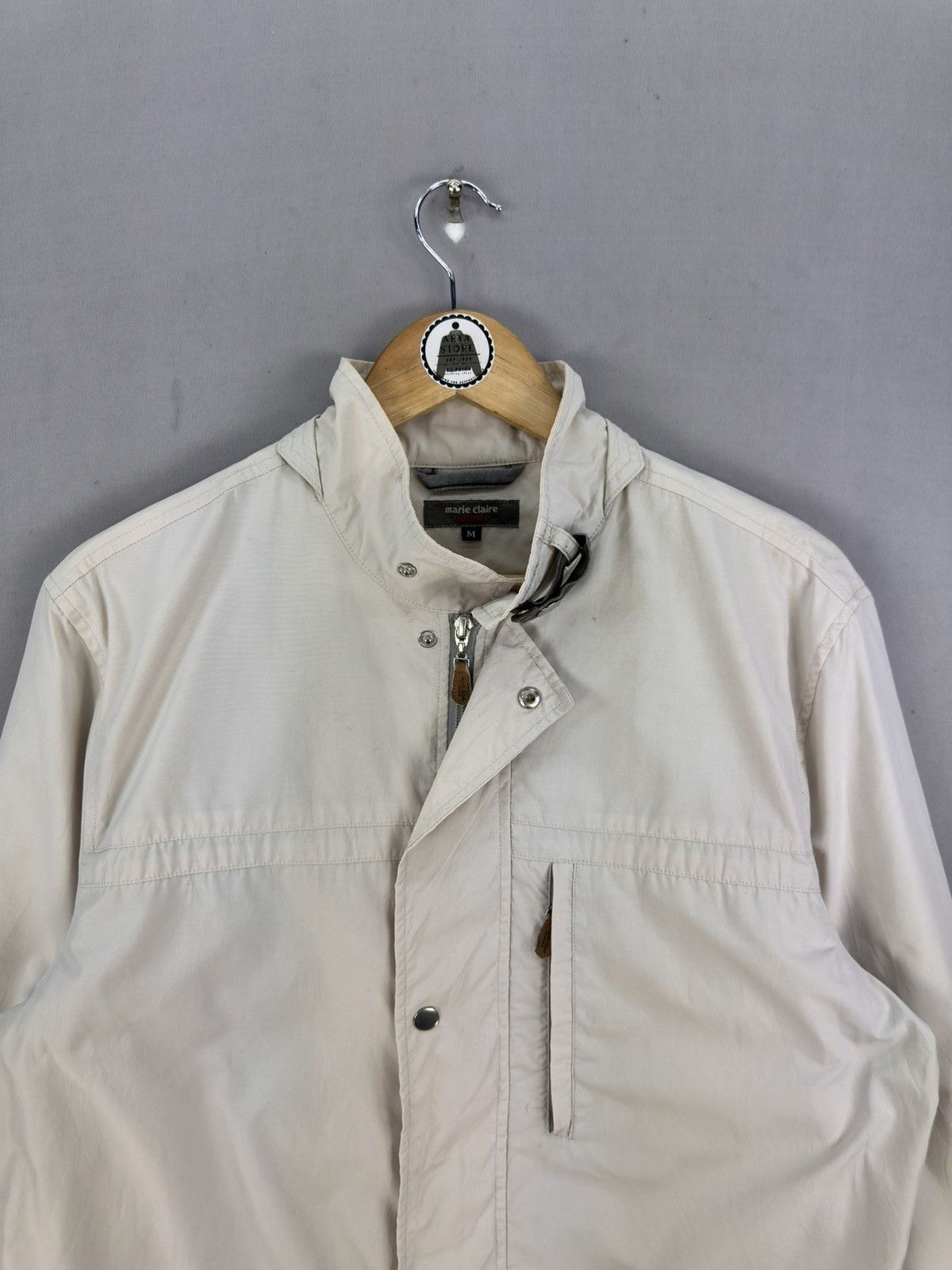 Japanese Brand Marie Claire Homme Multipocket Zipper Jacket Size US L / EU 52-54 / 3 - 7 Thumbnail