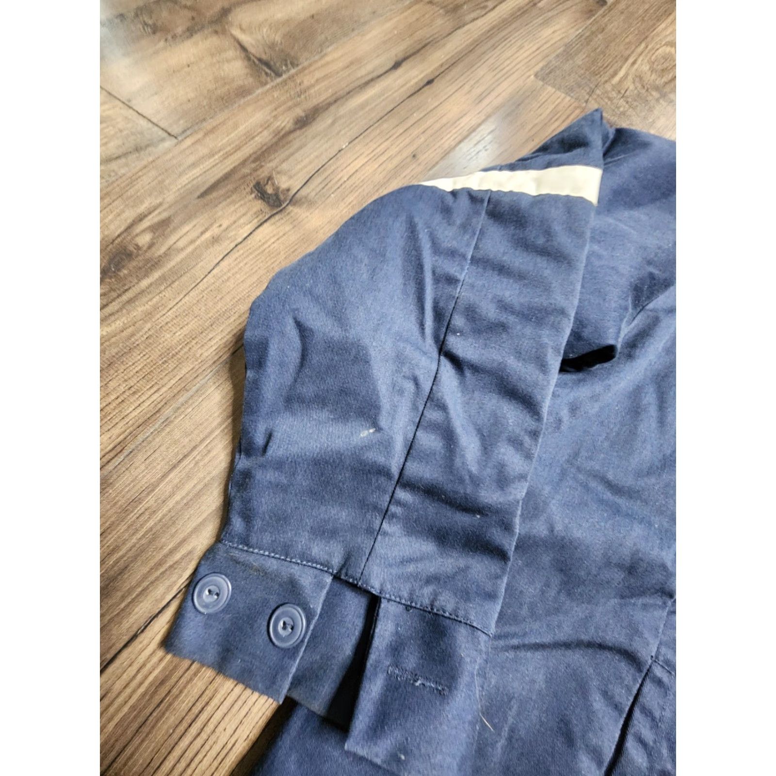 Vintage Mens L Aramark Softshell Jacket Insulated Distressed Blue Working Casual Wear 90s Logo Pockets Water Resistant Wind-Resistant Fall Winter Spring Size US L / EU 52-54 / 3 - 4 Thumbnail