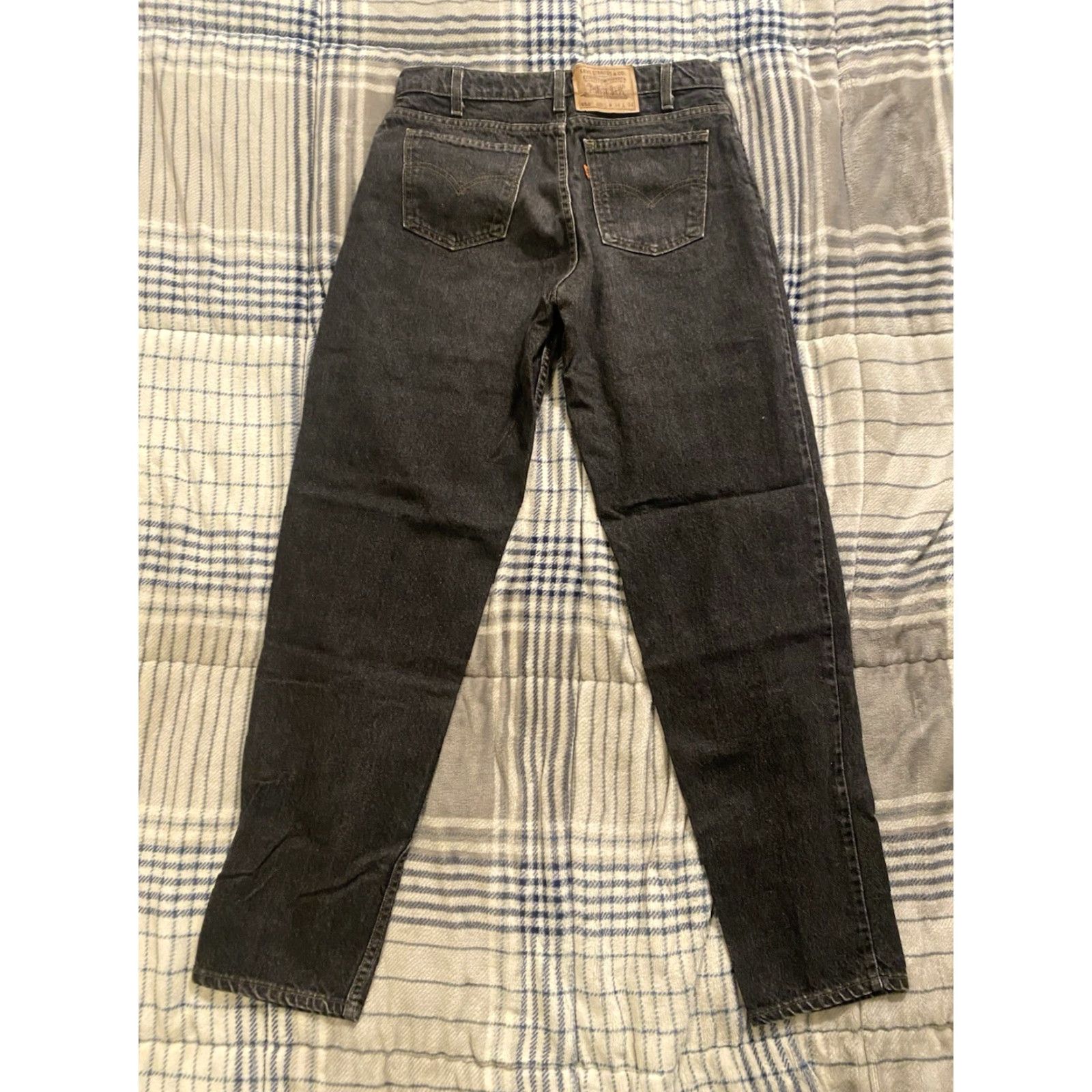 Levi's VINTAGE Levi's 550 Jeans 34x34 90s Black Denim Relaxed Fit 5-Pocket Men USA Size US 34 / EU 50 - 2 Thumbnail