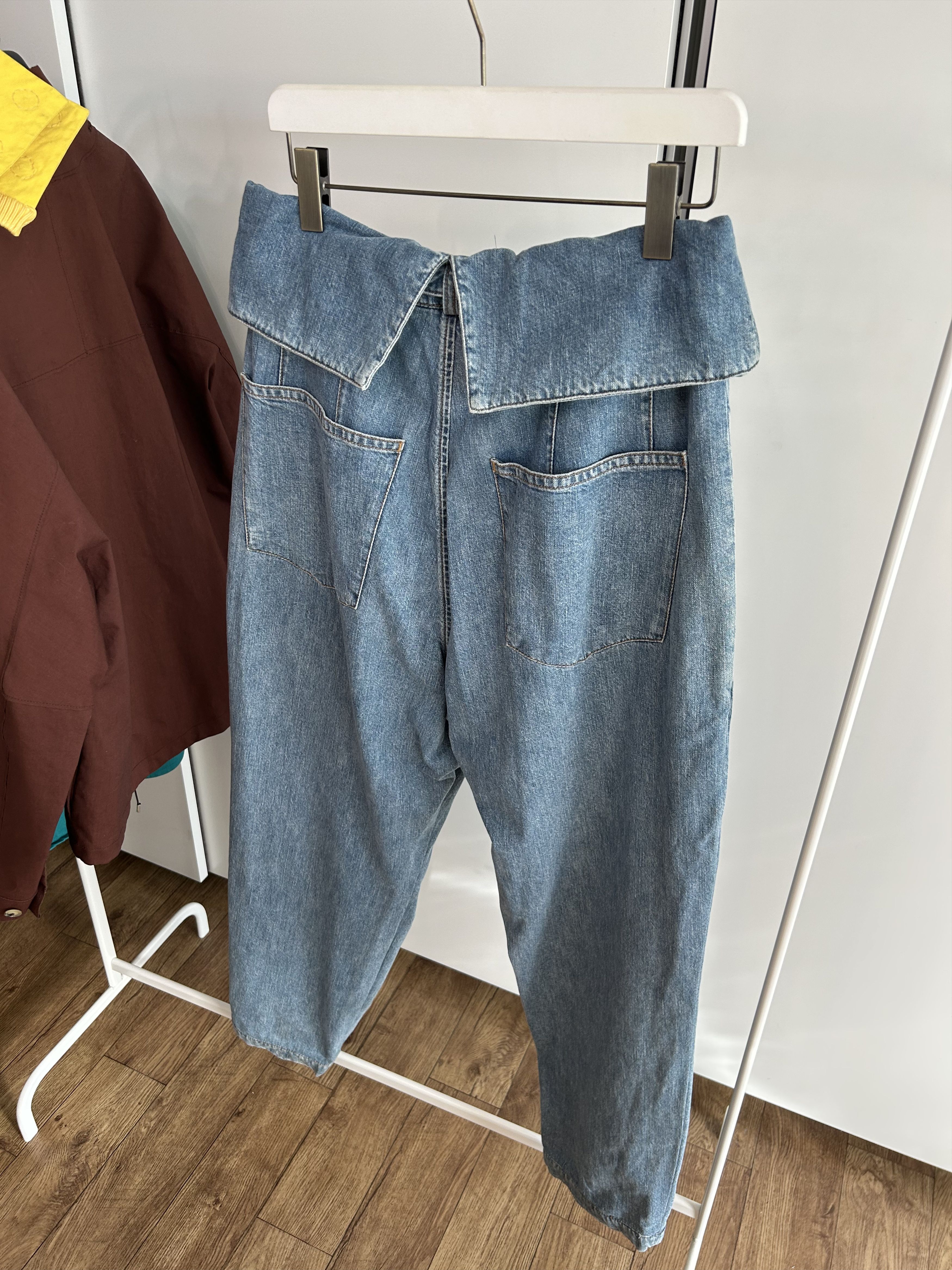 Loewe LOEWE Fold-Over Denim Pants Size US 34 / EU 50 - 6 Thumbnail