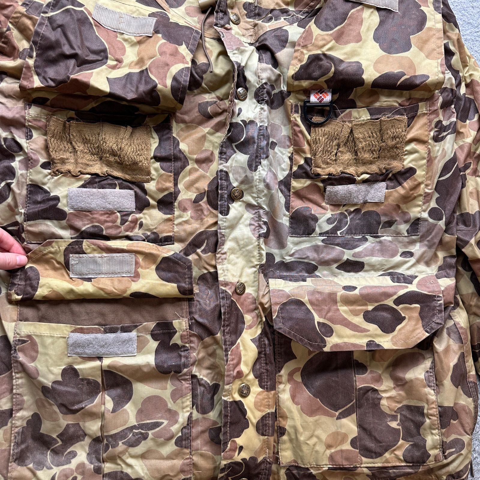 Columbia Vintage Columbia Hunting Nylon Camouflage Jacket Mens Medium Size US M / EU 48-50 / 2 - 15 Thumbnail