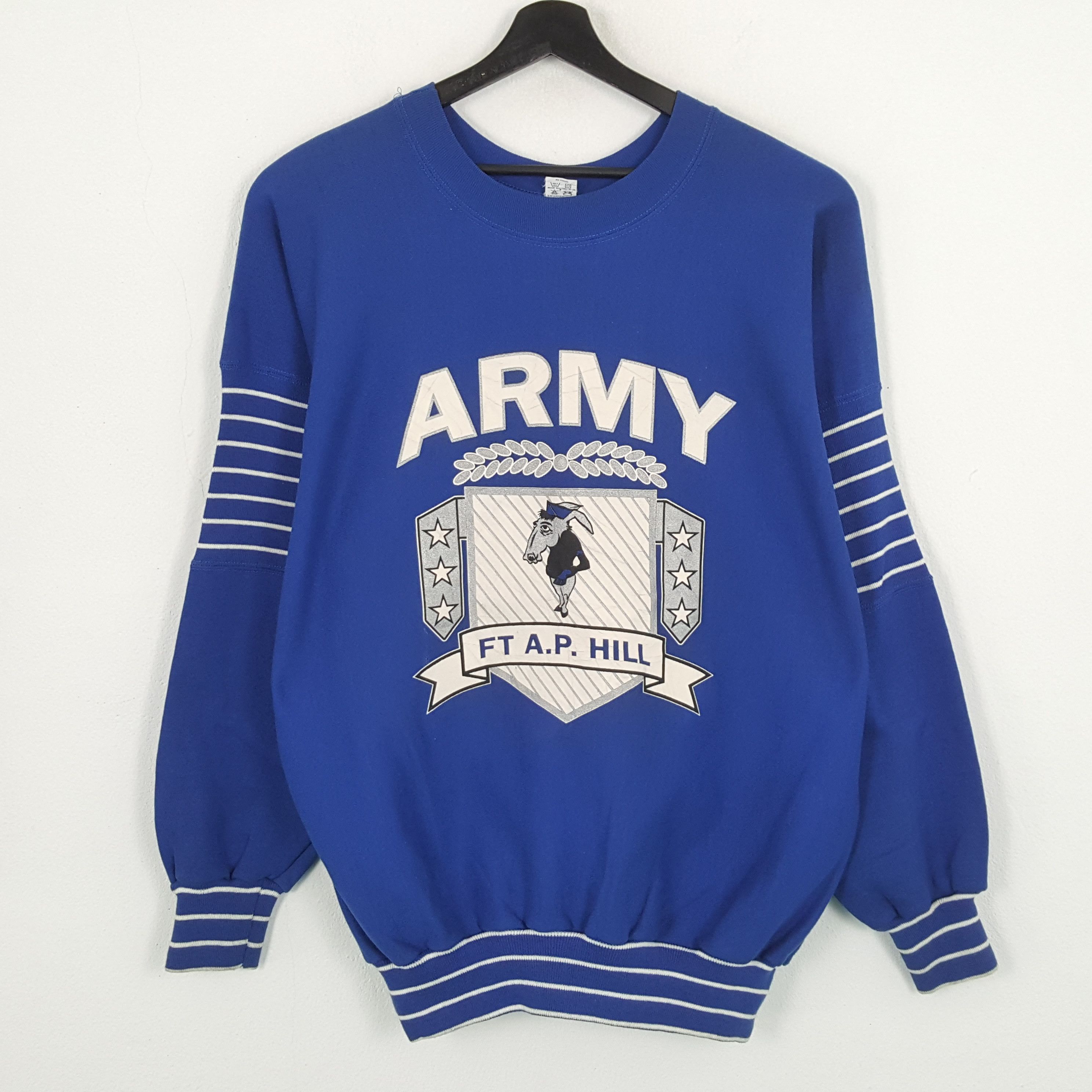 Vintage ARMY FT A.P HILL Vintage Artex Sweatshirt Size US XXL / EU 58 / 5 - 1 Thumbnail