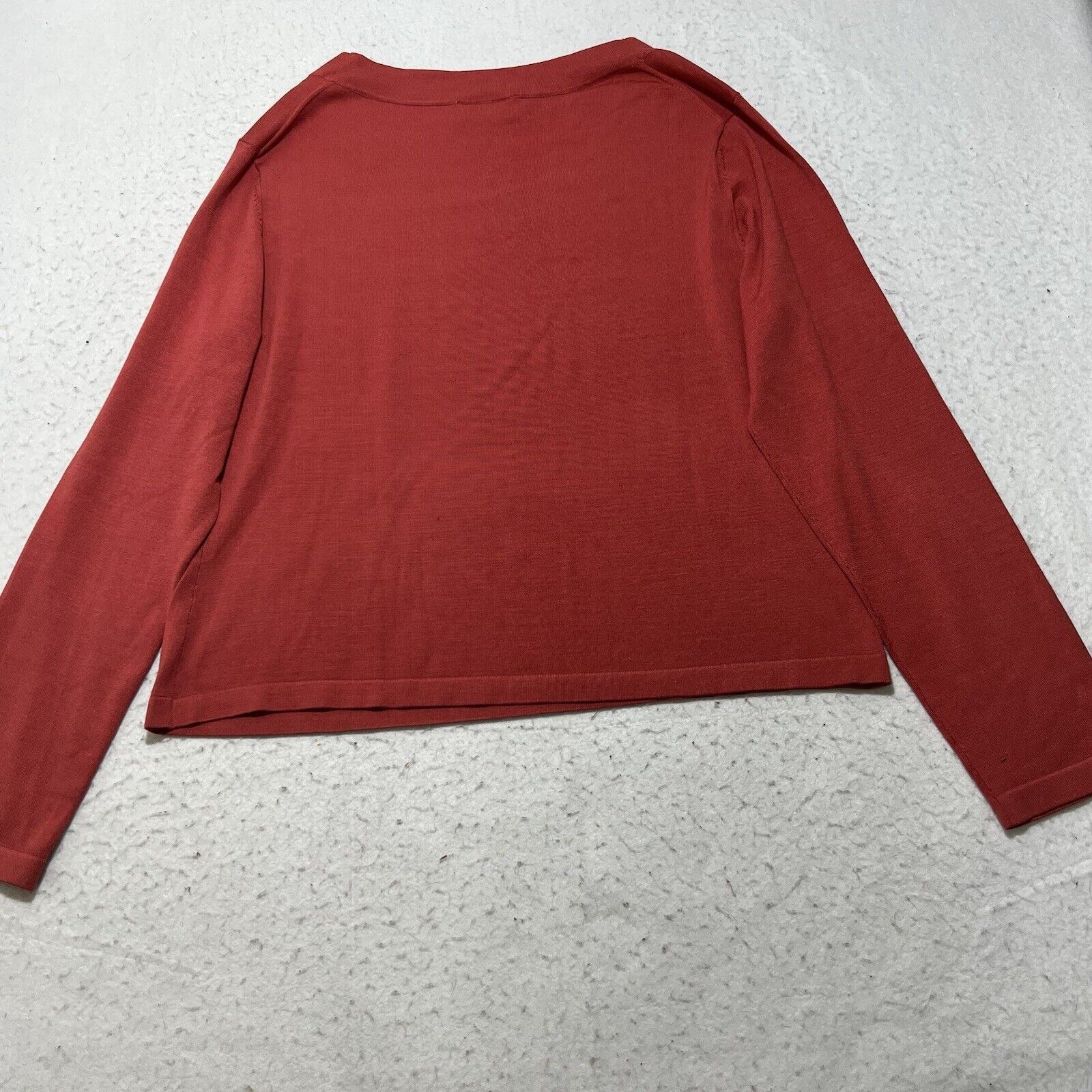 Other Talbots Medium Crewneck T Shirt Solid Red Burgundy Top Size M / US 6-8 / IT 42-44 - 9 Thumbnail