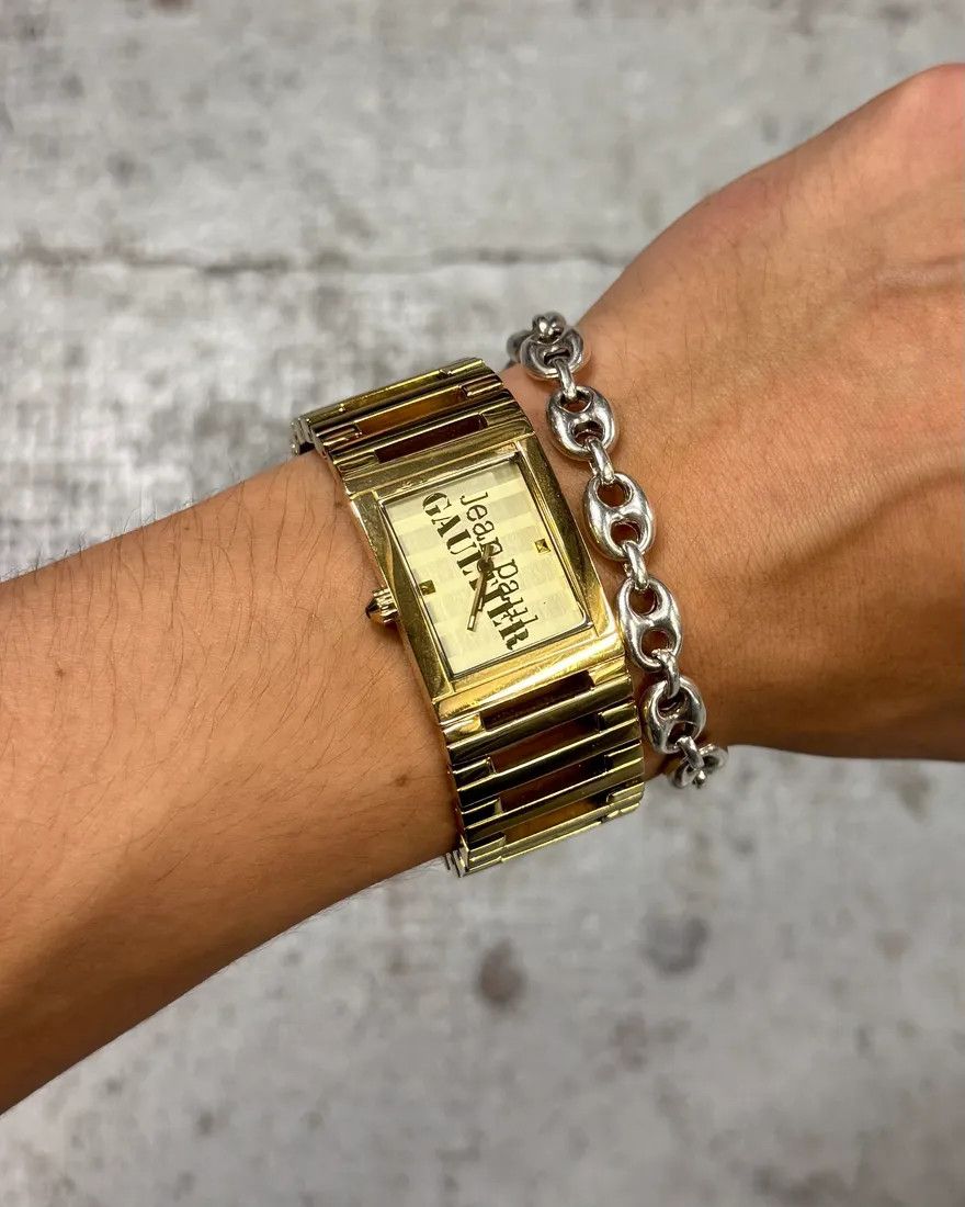 Jean Paul Gaultier × Vintage 2000s Jean Paul Gaultier Golden Rail Watch Size ONE SIZE - 2 Thumbnail