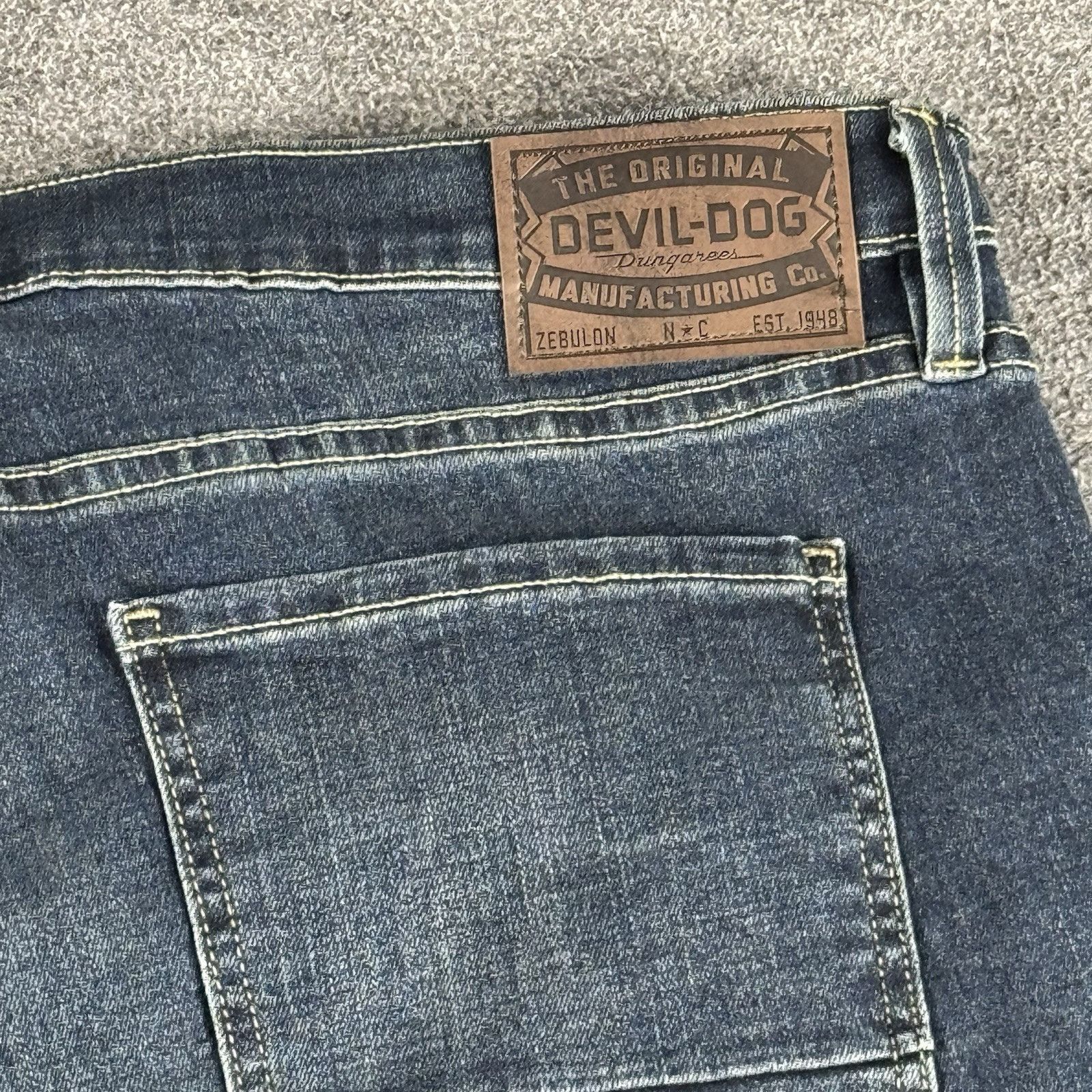 Other Devil Dog Jeans Men's Sz 38x30 Blue Dark Wash Denim Slim WES Size US 38 / EU 54 - 7 Thumbnail