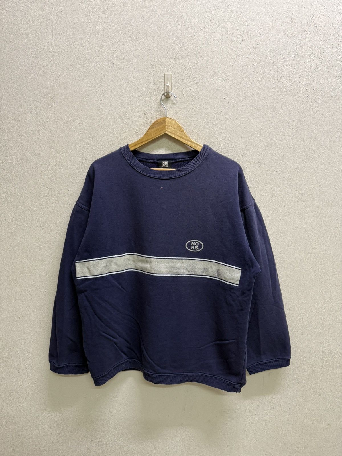 Vintage Vintage NO BS Chest Logo Sweatshirt Size US L / EU 52-54 / 3 - 17 Thumbnail