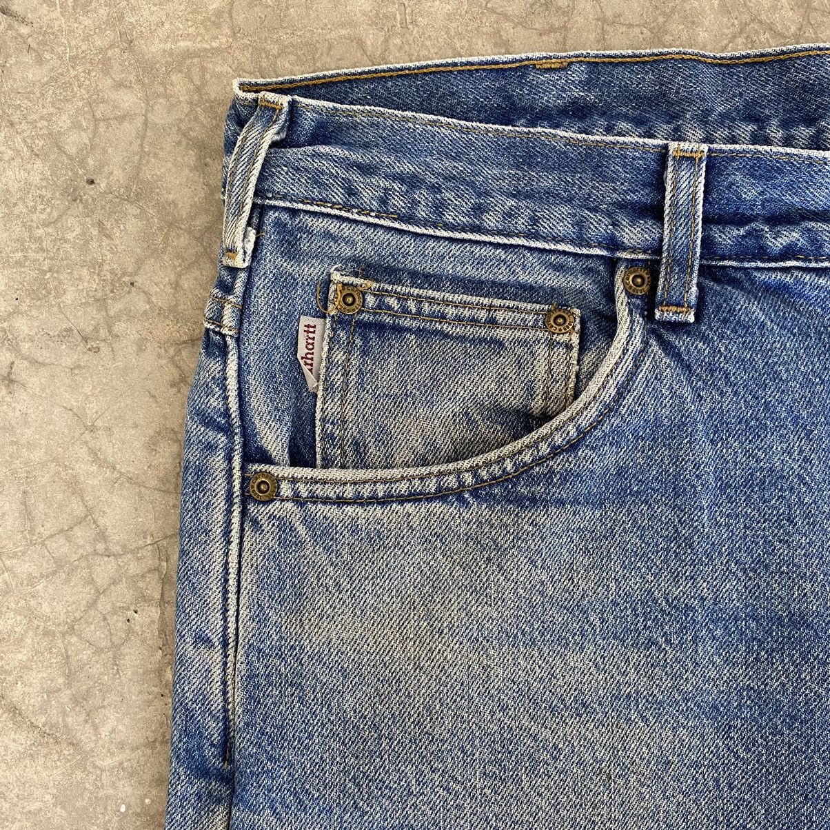 Carhartt VTG Carhartt Blanket Lined Relaxed Fit Faded Blue Jeans Size US 36 / EU 52 - 10 Thumbnail
