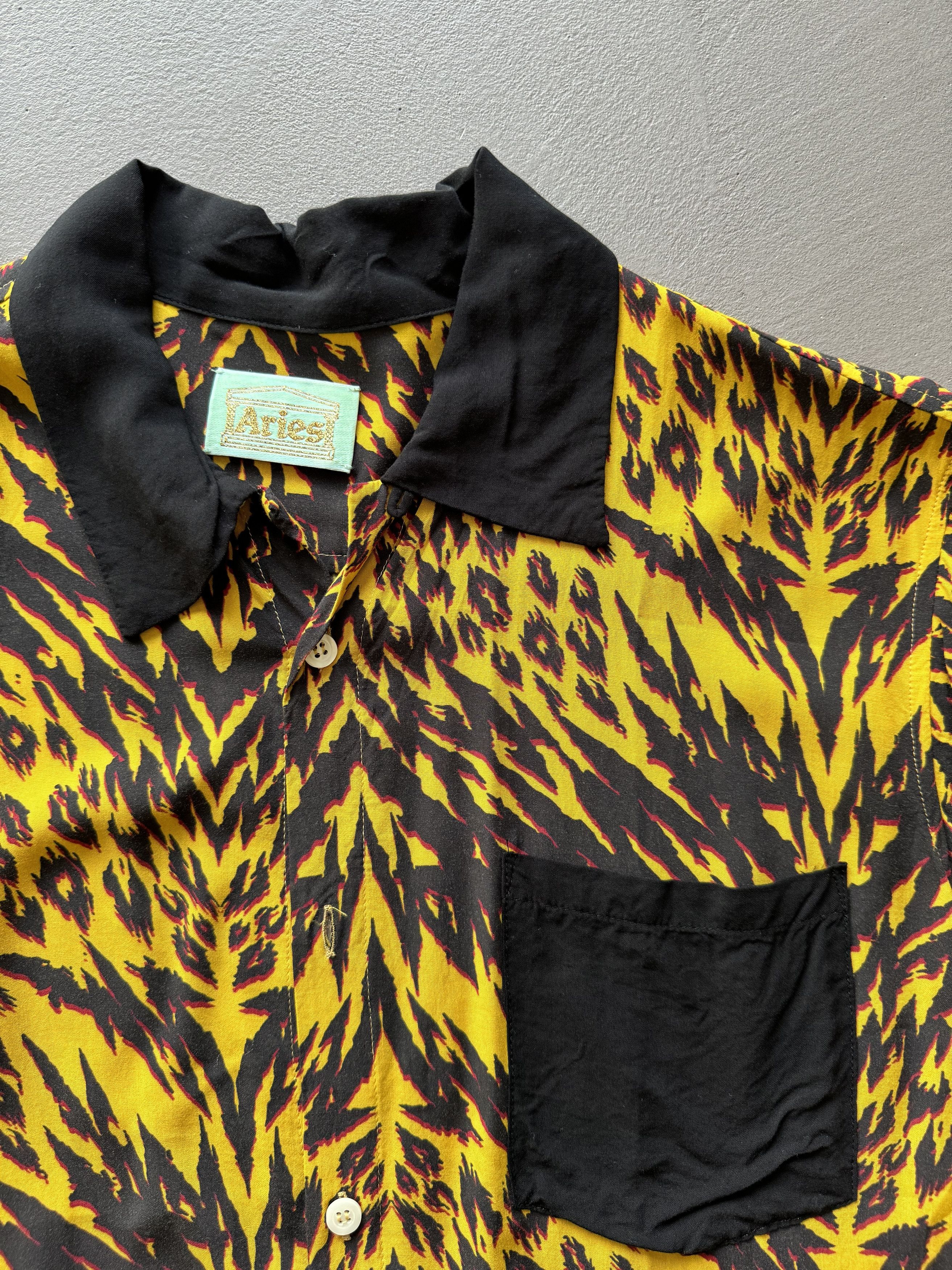 Aries Aries Camp Collar Leopard Print Abstract Festival Shirt Size US M / EU 48-50 / 2 - 2 Thumbnail