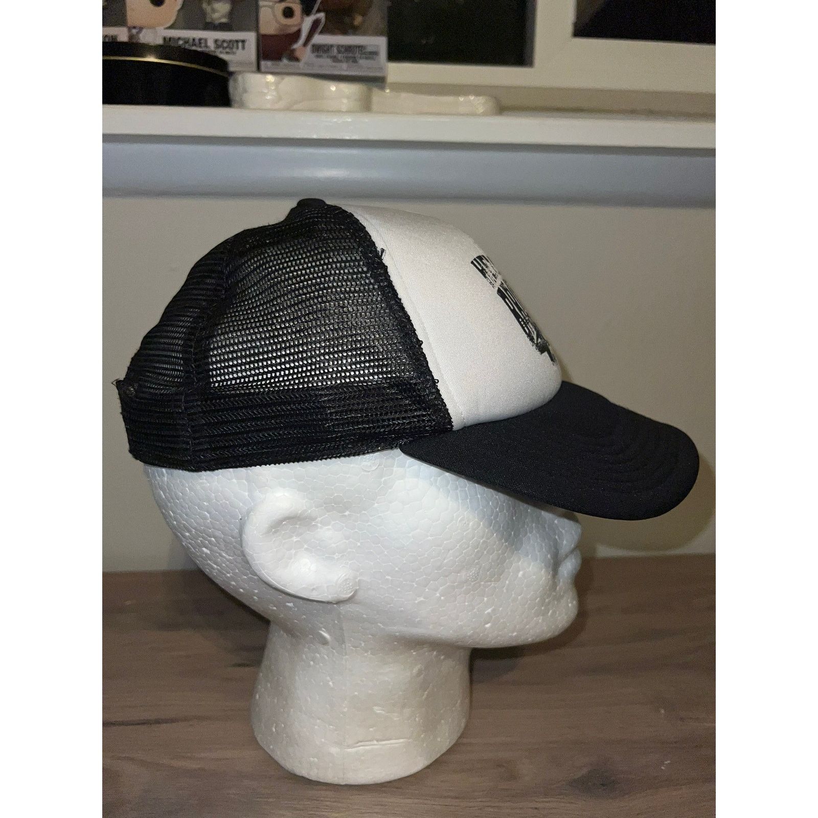 NBA Brooklyn Nets Hat NBA Basketball White Black Trucker Mesh Size ONE SIZE - 5 Thumbnail