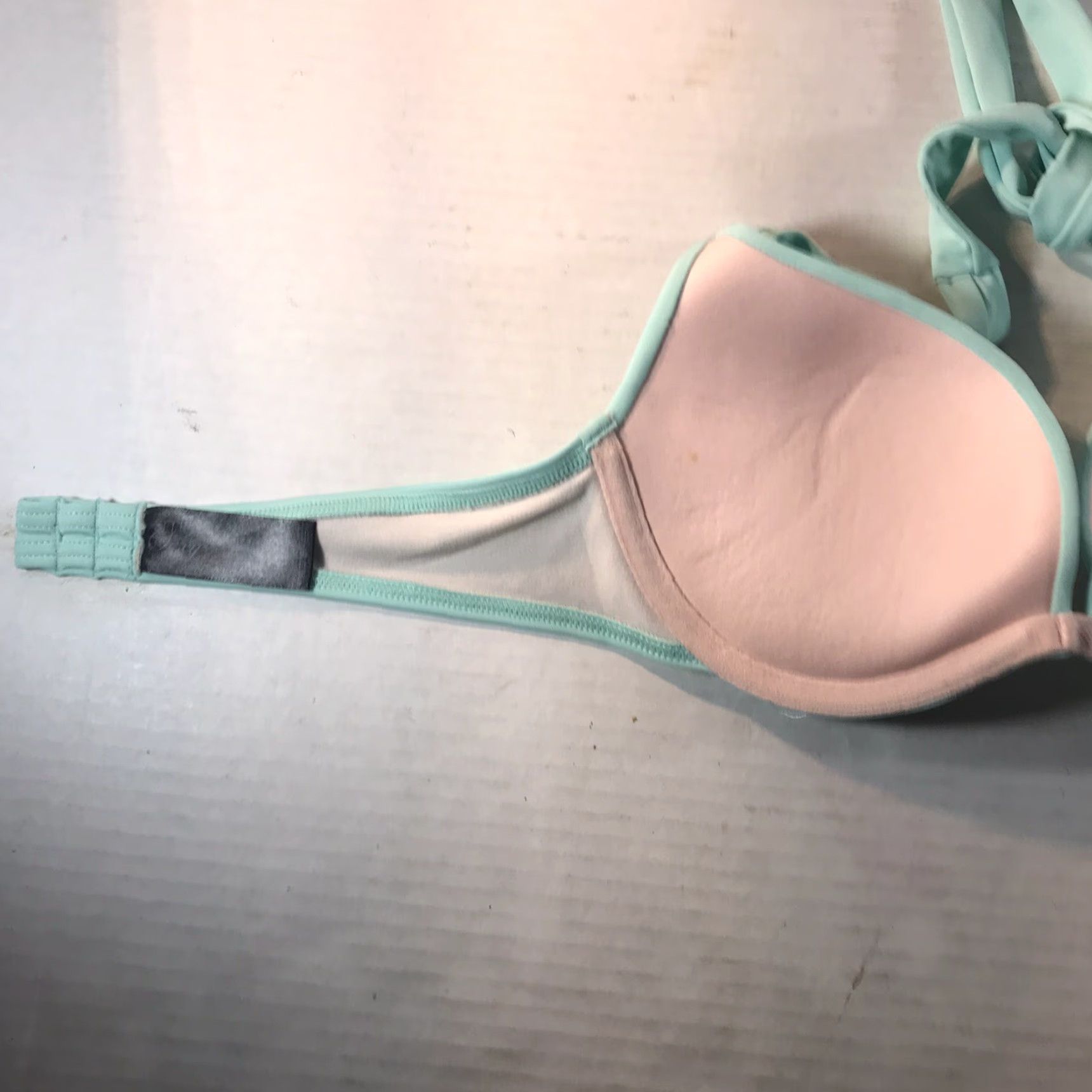 Swims Smart & Sexy Women’s Mint Green Push Up Bikini Top Halter Padded Swimwear 34B Size XXS / US 00 / IT 34 - 6 Thumbnail