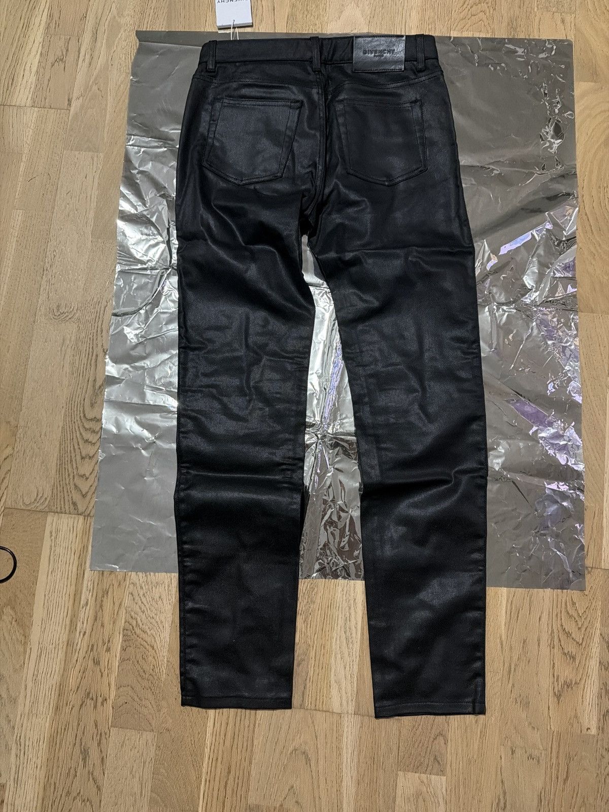 Givenchy Givenchy Coated Denim Skinny Fit Jeans Size US 31 - 3 Thumbnail
