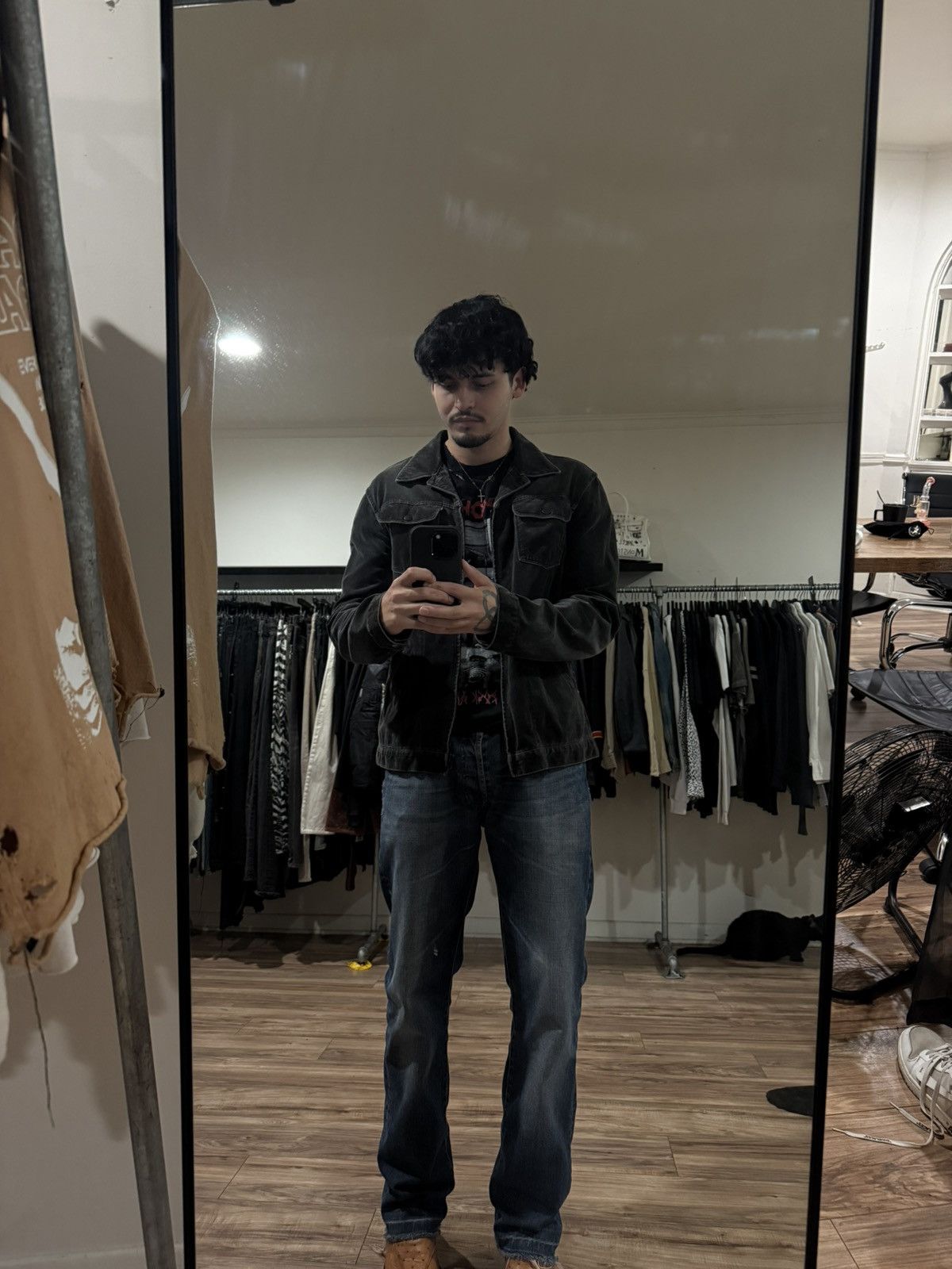 Number (N)ine AW03 “Touch Me I’m Sick” Velvet Trucker Pain - Takahiro Size US L / EU 52-54 / 3 - 7 Thumbnail