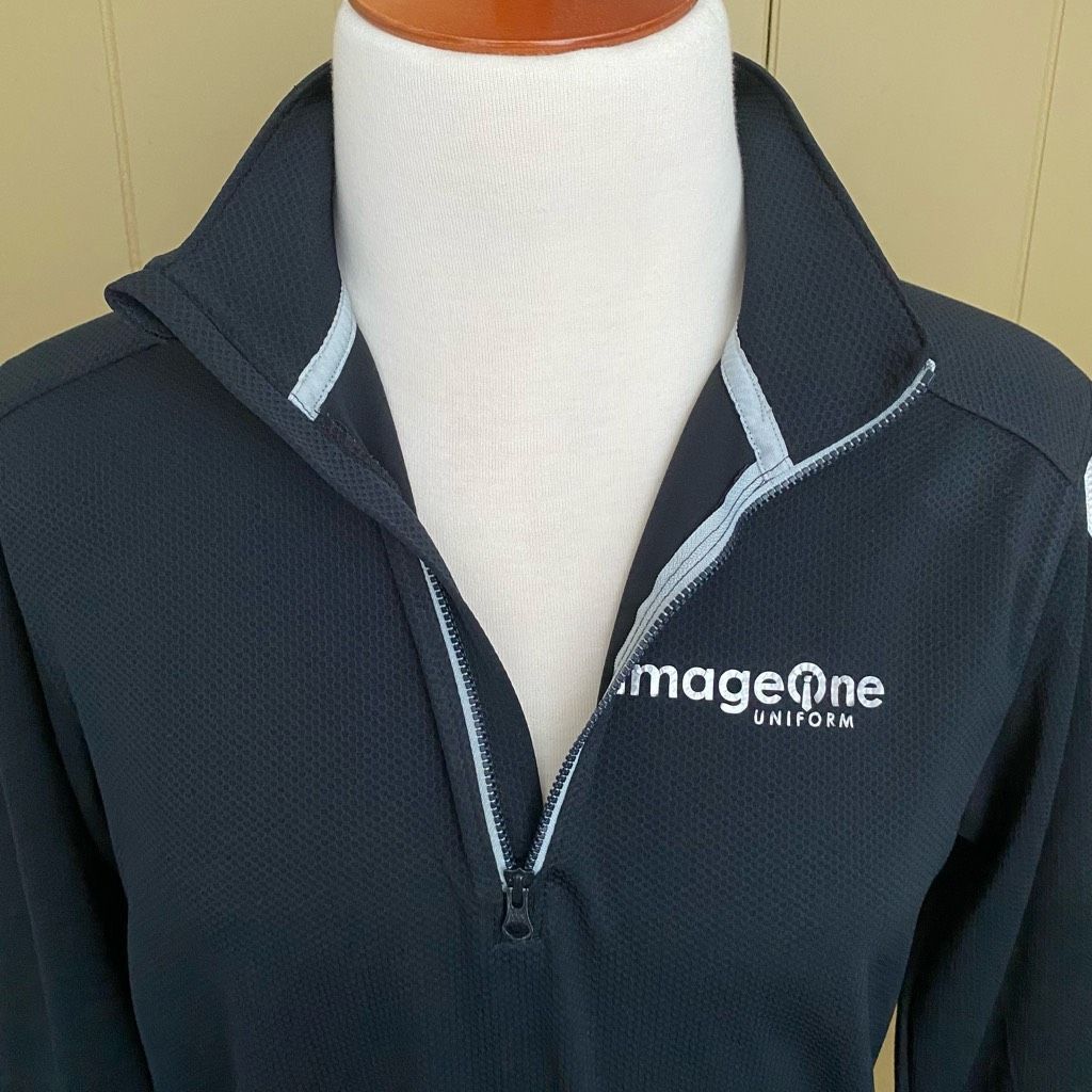Other Men Medium quarter zip textured pullover black Size US M / EU 48-50 / 2 - 3 Thumbnail