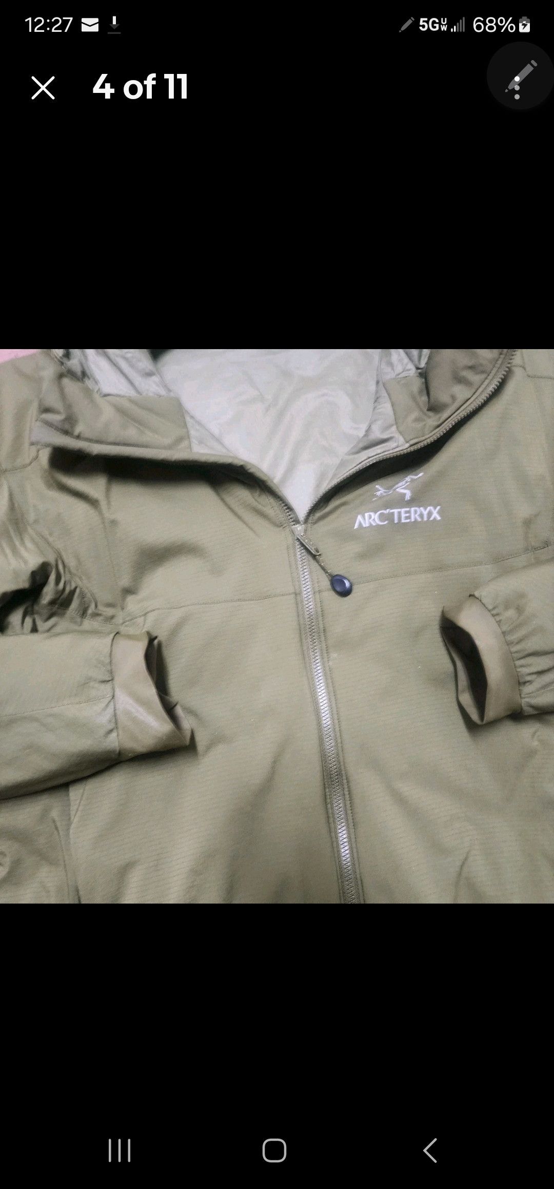 Arc'teryx Atom AR Hoody Olive Green Mens Med Size US M / EU 48-50 / 2 - 4 Thumbnail