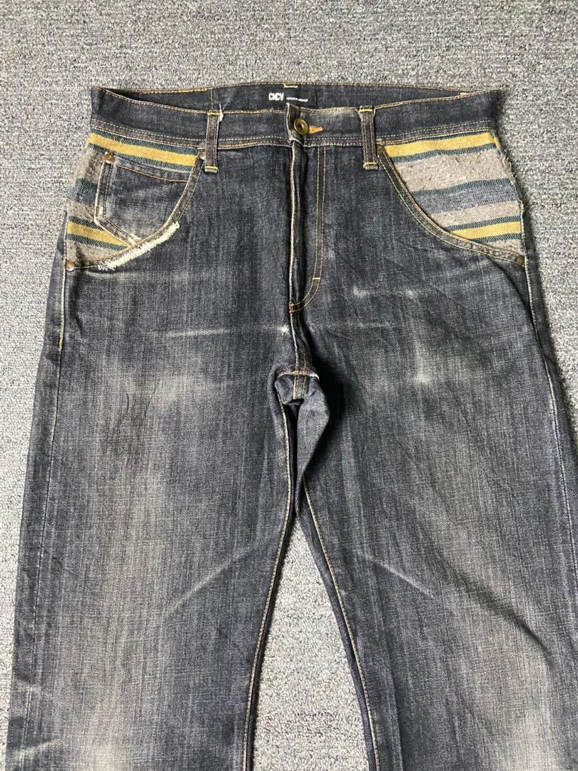 Japanese Brand CNCV Concave Attempt Relaxed Fit Cut Jeans (136) Size US 33 - 10 Thumbnail
