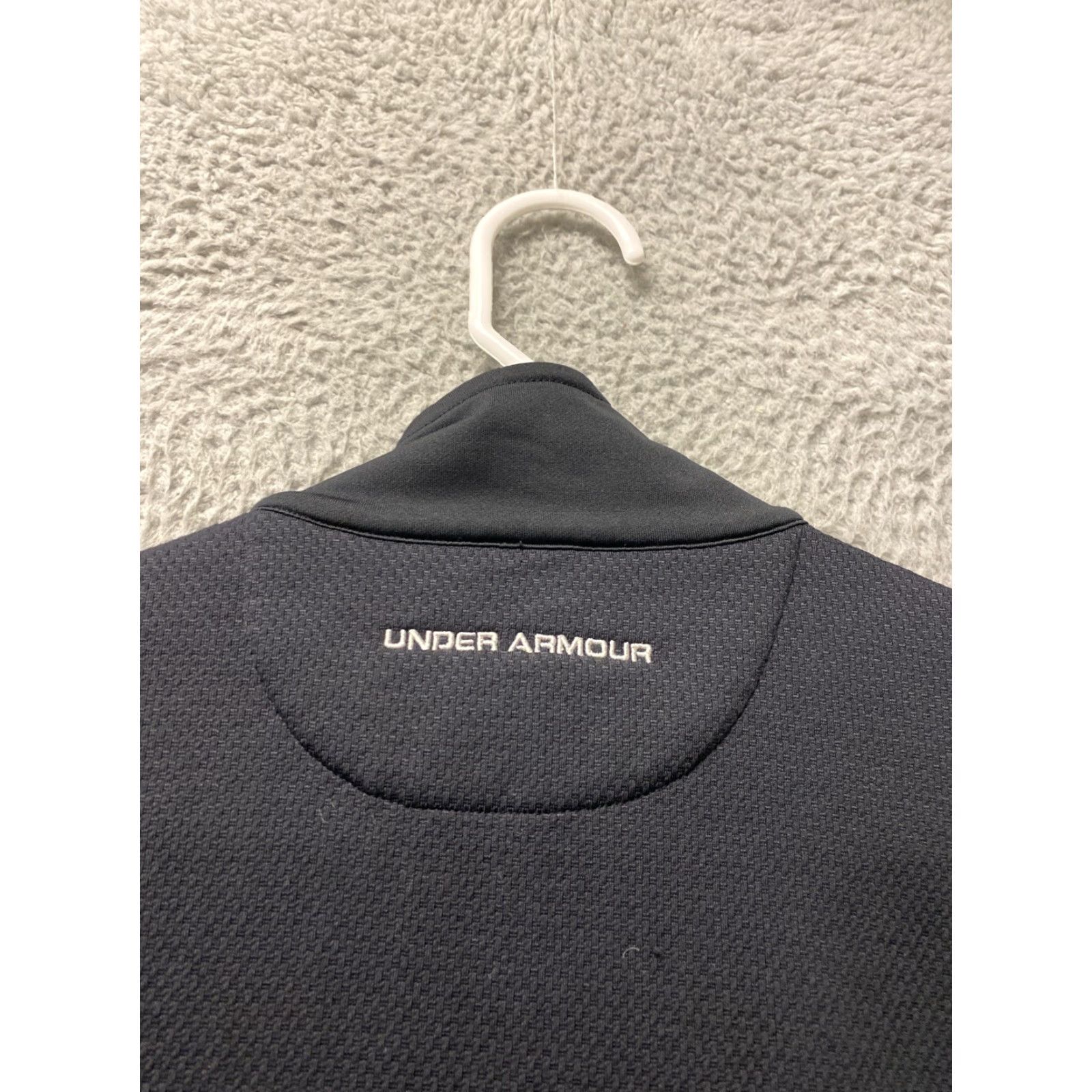 Under Armour Under Armour Jacket Women S Black Fleece Semi Fitted Full Zip Pockets Logo 117-3 Size S / US 4 / IT 40 - 8 Thumbnail