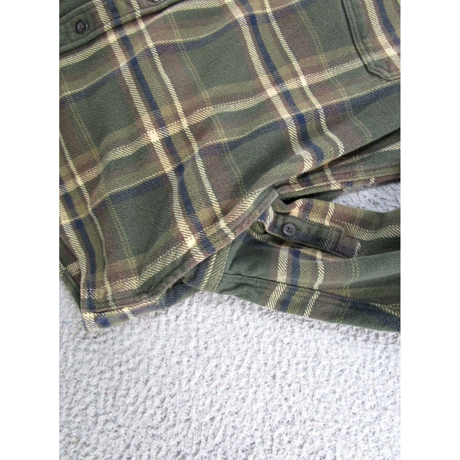 Orvis Orvis Flannel Shirt Shacket Mens 2XL Plaid Green Pockets Heavyweight Button-Up Short/Long Sleeve (Shacket) 1312517 Size US XXL / EU 58 / 5 - 5 Thumbnail