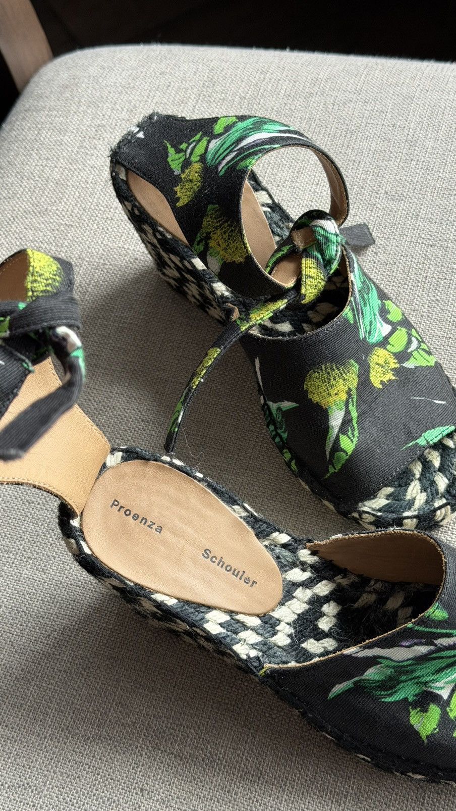 Proenza Schouler Proenza Schouler Peep Toe Wedge Heels Size 35 Size US 5 / IT 35 - 7 Thumbnail