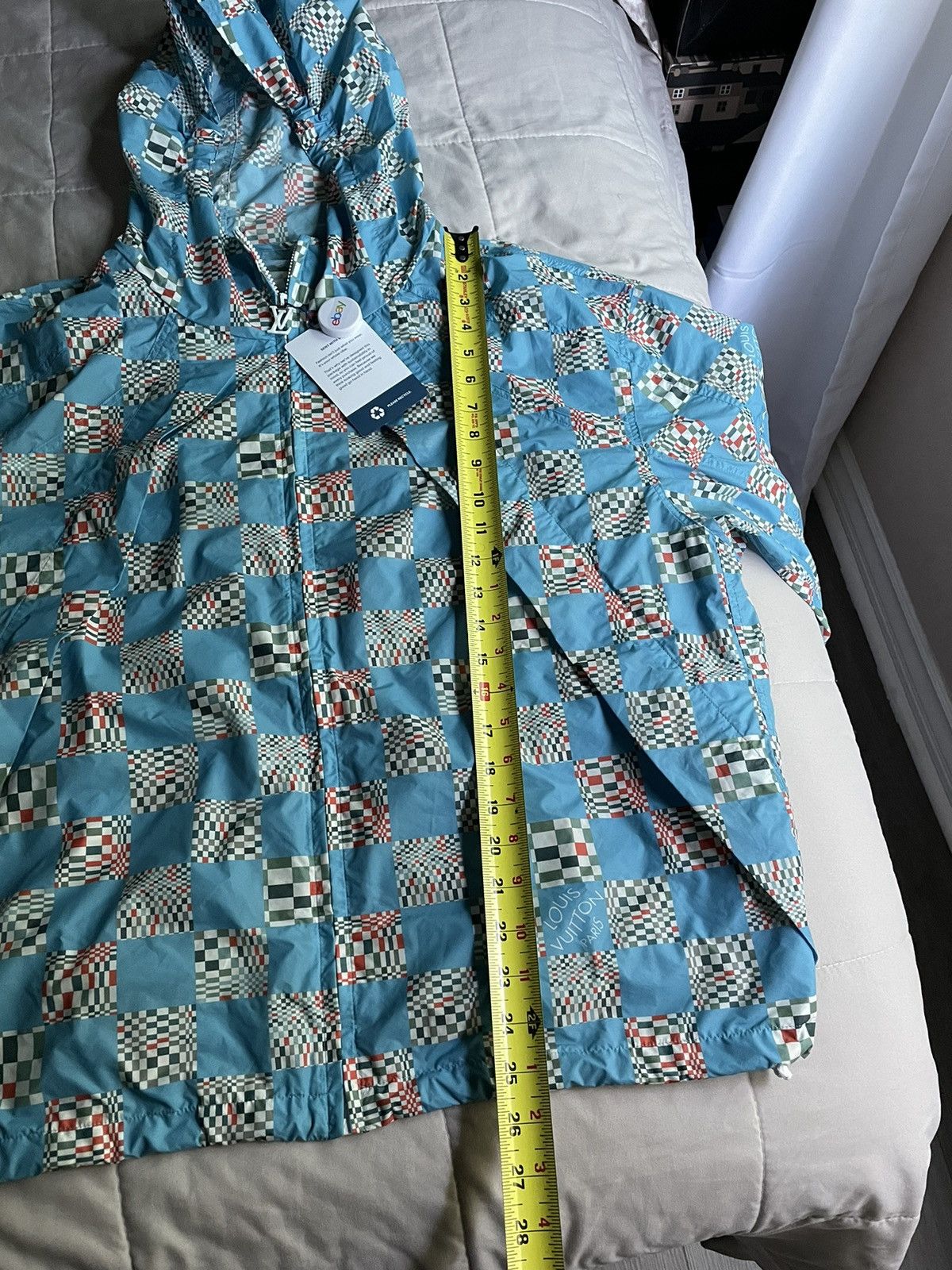Louis Vuitton Louis Vuitton Distorted Damier Blue Windbreaker Size US M / EU 48-50 / 2 - 9 Thumbnail