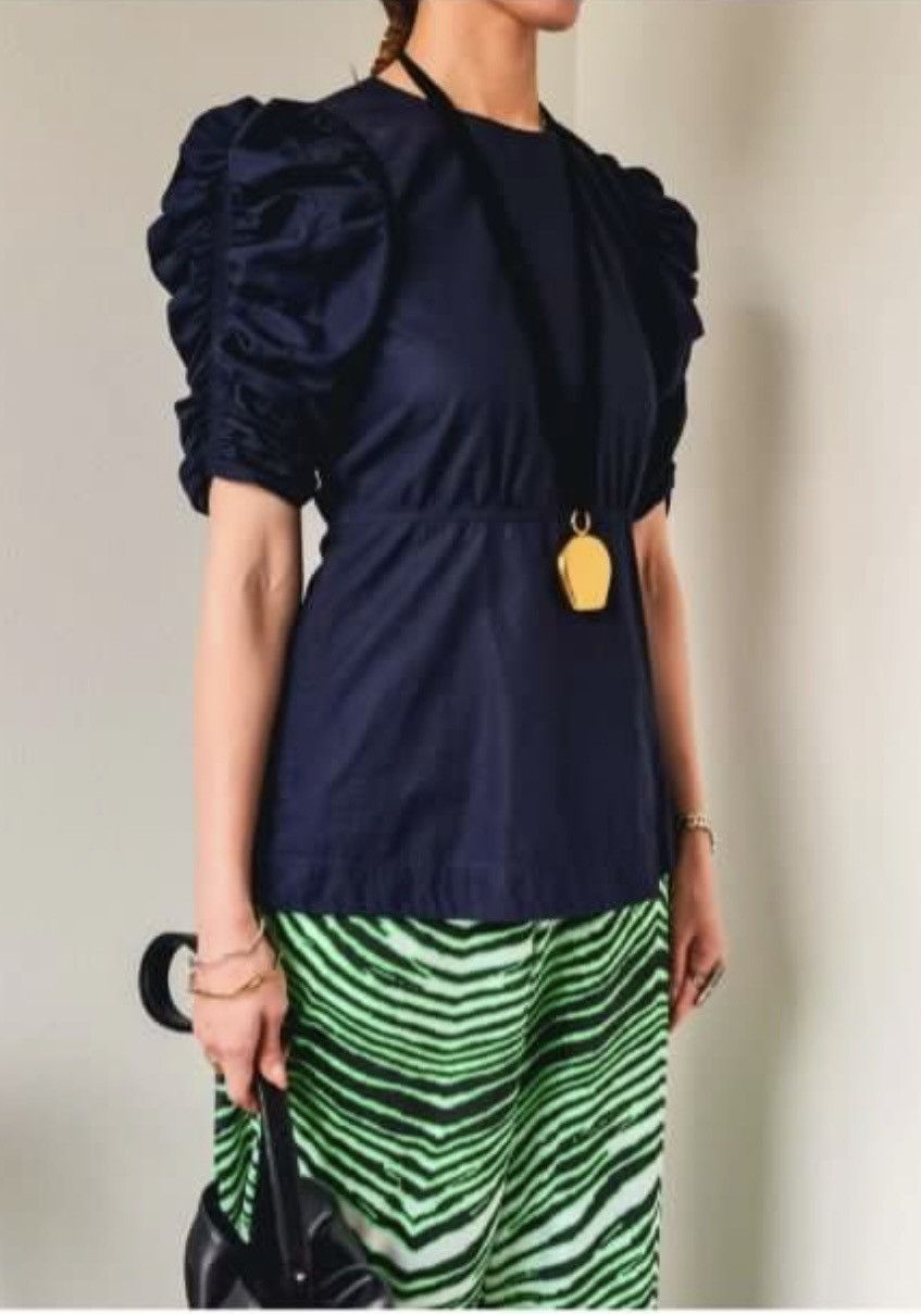 Celine Old Celine by Phoebe Philo gather puff sleeves top Size XS / US 0-2 / IT 36-38 - 1 Thumbnail