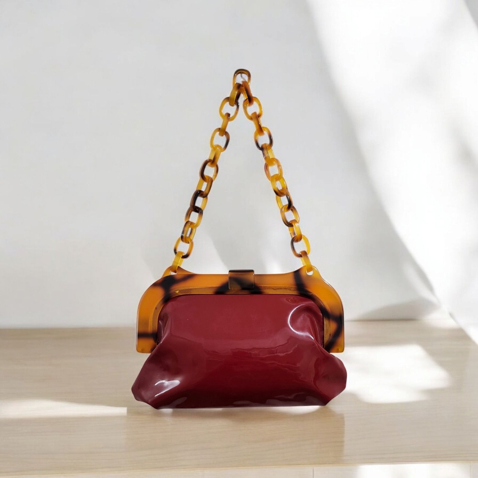 Free People FREE PEOPLE RED PATENT LEATHER BAG Size ONE SIZE - 10 Thumbnail