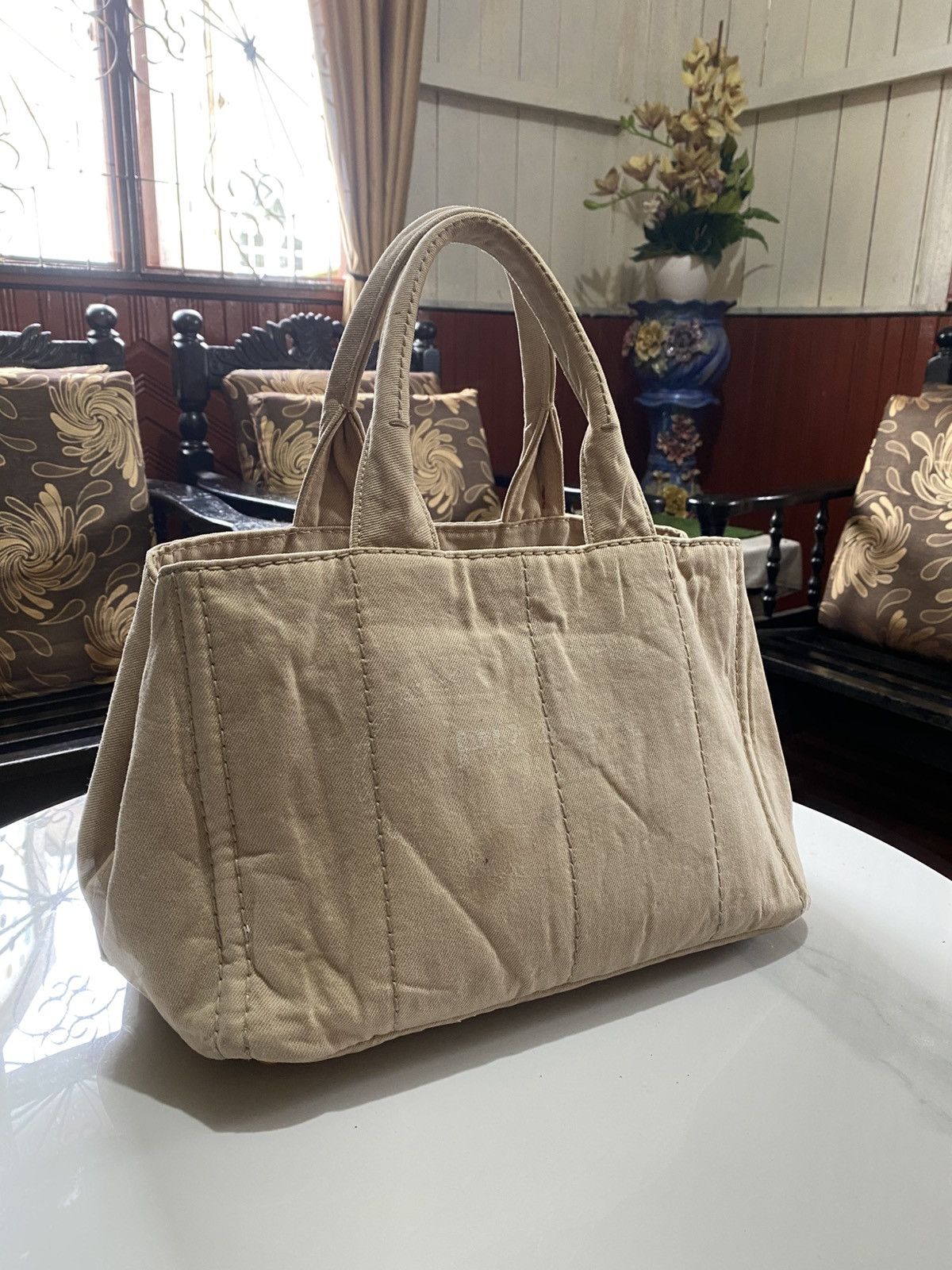 Prada Prada Canapa Tote Bags Size ONE SIZE - 4 Thumbnail