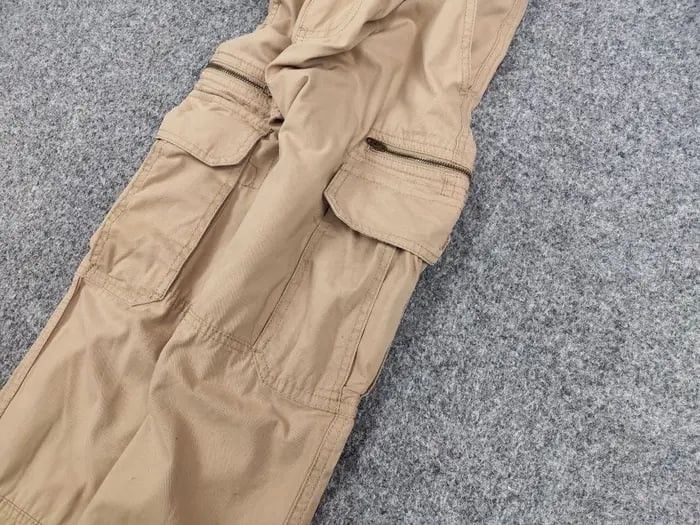 Japanese Brand Vintage Japan Style Mens Casual Wear Cargo Zip Pants Y2K Size US 32 / EU 48 - 5 Thumbnail