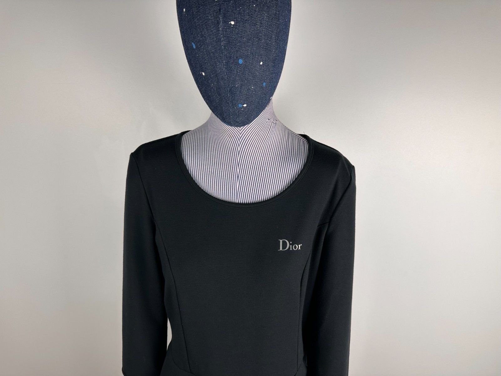 Dior Dior Uniforms Cropped Sleeve Flared Bottom Black Pullover Size L / US 10 / IT 46 - 2 Thumbnail