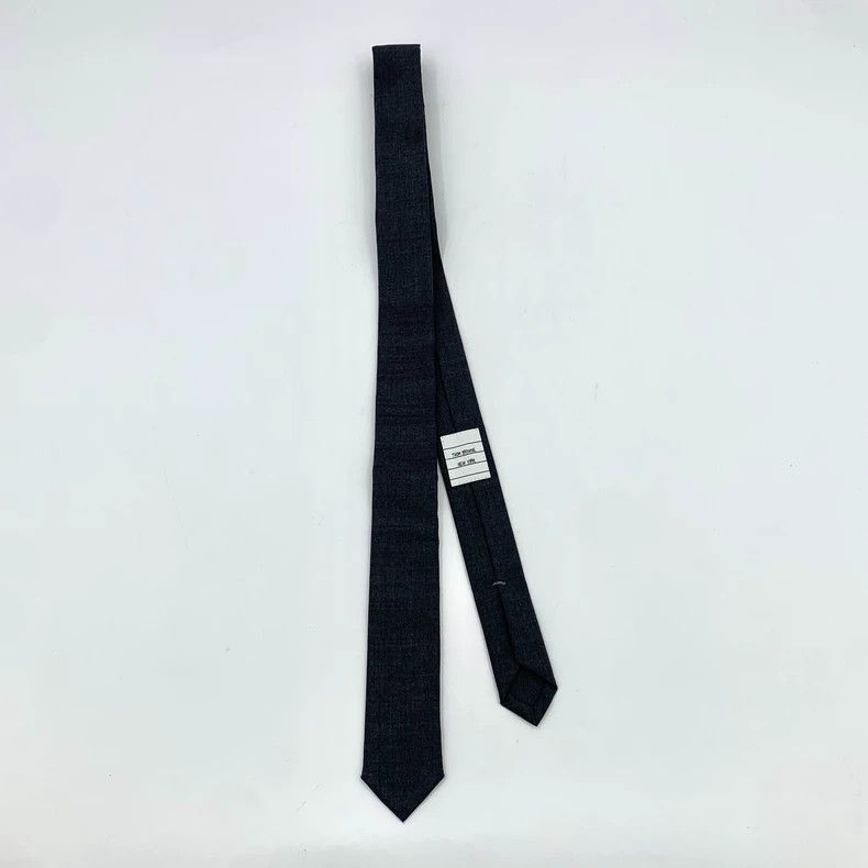 Thom Browne Thom browne Black and gray wool tie 2505-Nextarrow Size ONE SIZE - 1 Thumbnail