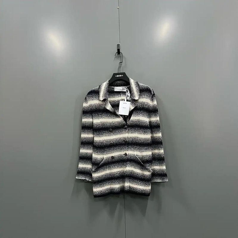 Dior Dior Striped Wool Jacket for Women 0089 Size ONE SIZE - 1 Thumbnail