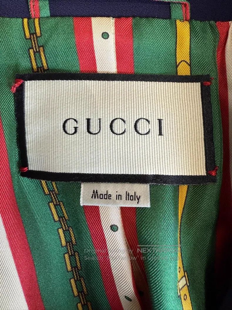 Gucci Gucci Blue college-style suit jacket Size S / US 4 / IT 40 - 4 Thumbnail