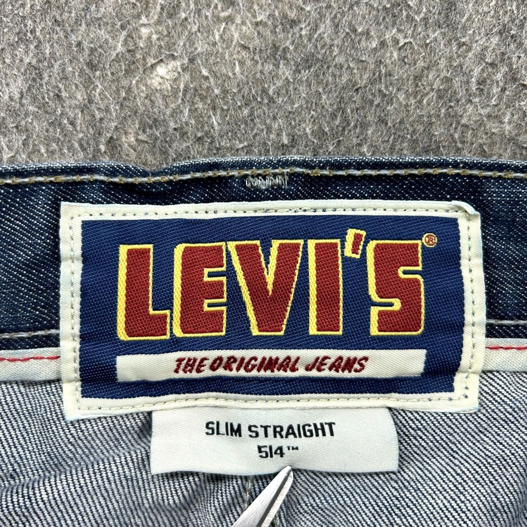 Levi's VINTAGE Levi's 514 Jeans Mens 33x32 Blue Straight Slim Fit Dark Wash Cotton 90s Mens Jeans Regular 5-Pocket Design Blue Levi's 500 Series Size US 33 - 3 Thumbnail