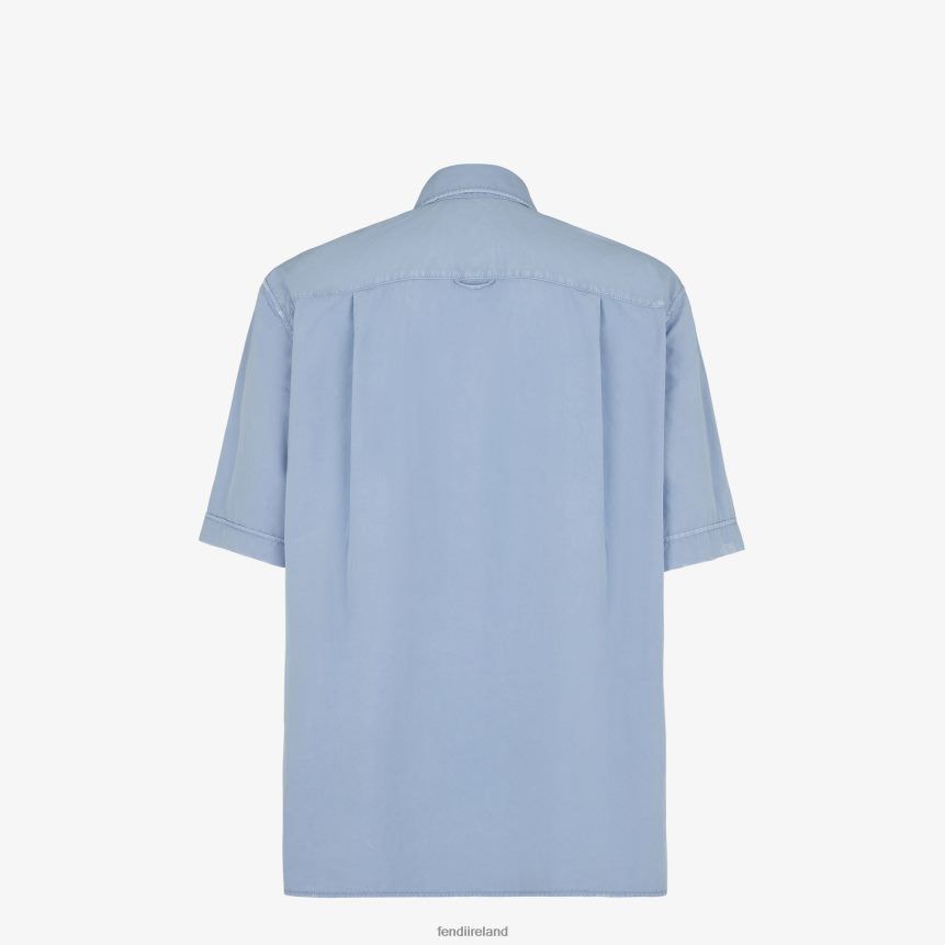 Fendi o1loc1c0824 Shirt in Light Blue Size US XL / EU 56 / 4 - 2 Thumbnail