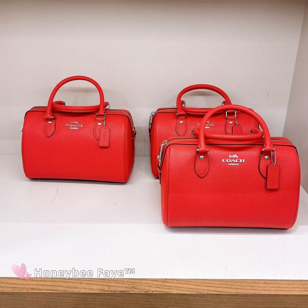Coach NWT Coach Rowan Satchel CH282 Sliver/ Miami Red Size ONE SIZE - 8 Thumbnail